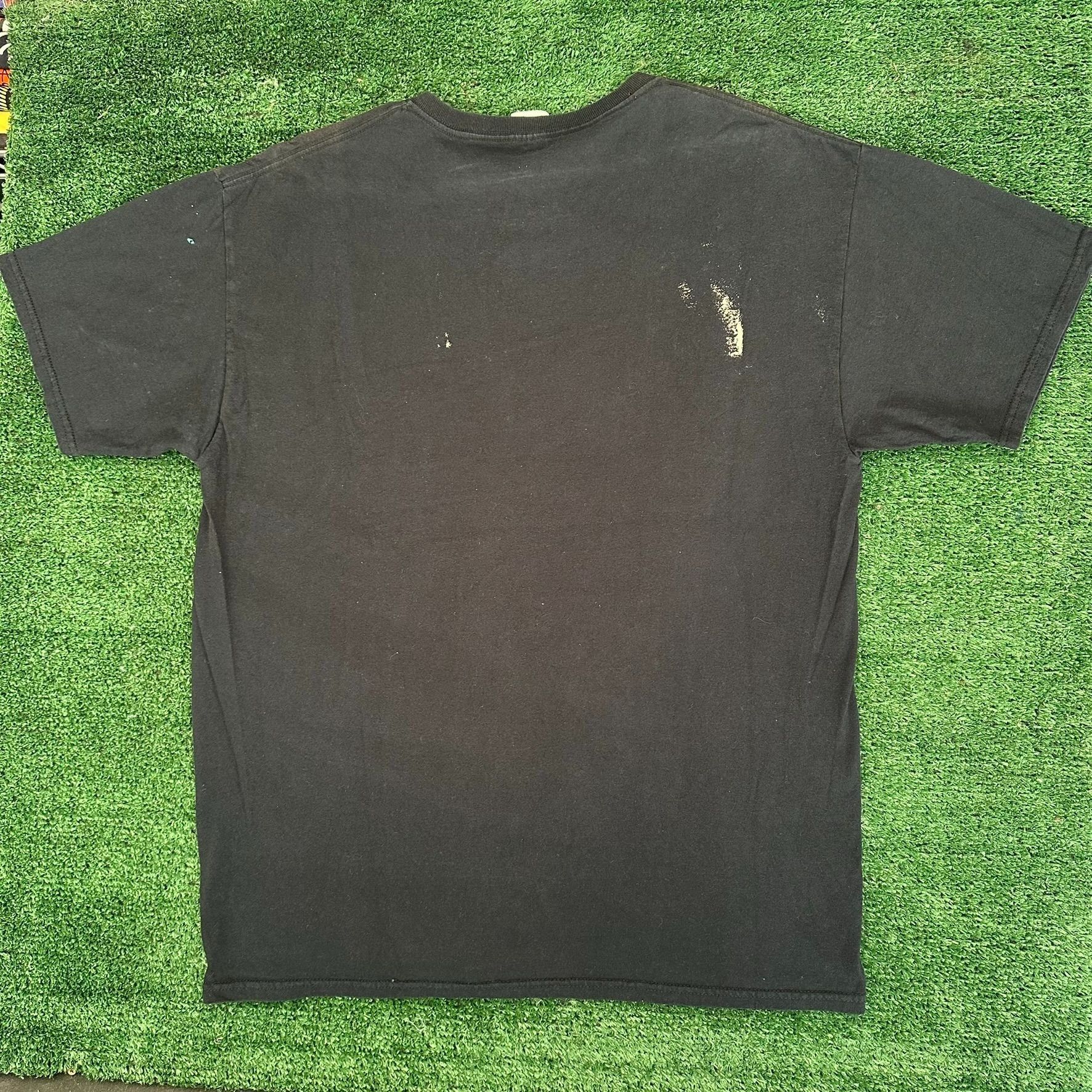 Fruit Of The Loom Vintage Y2K Wolf Shadow T-Shirt Black L Gorpcore Nature L Bl Size US L / EU 52-54 / 3 - 4 Thumbnail