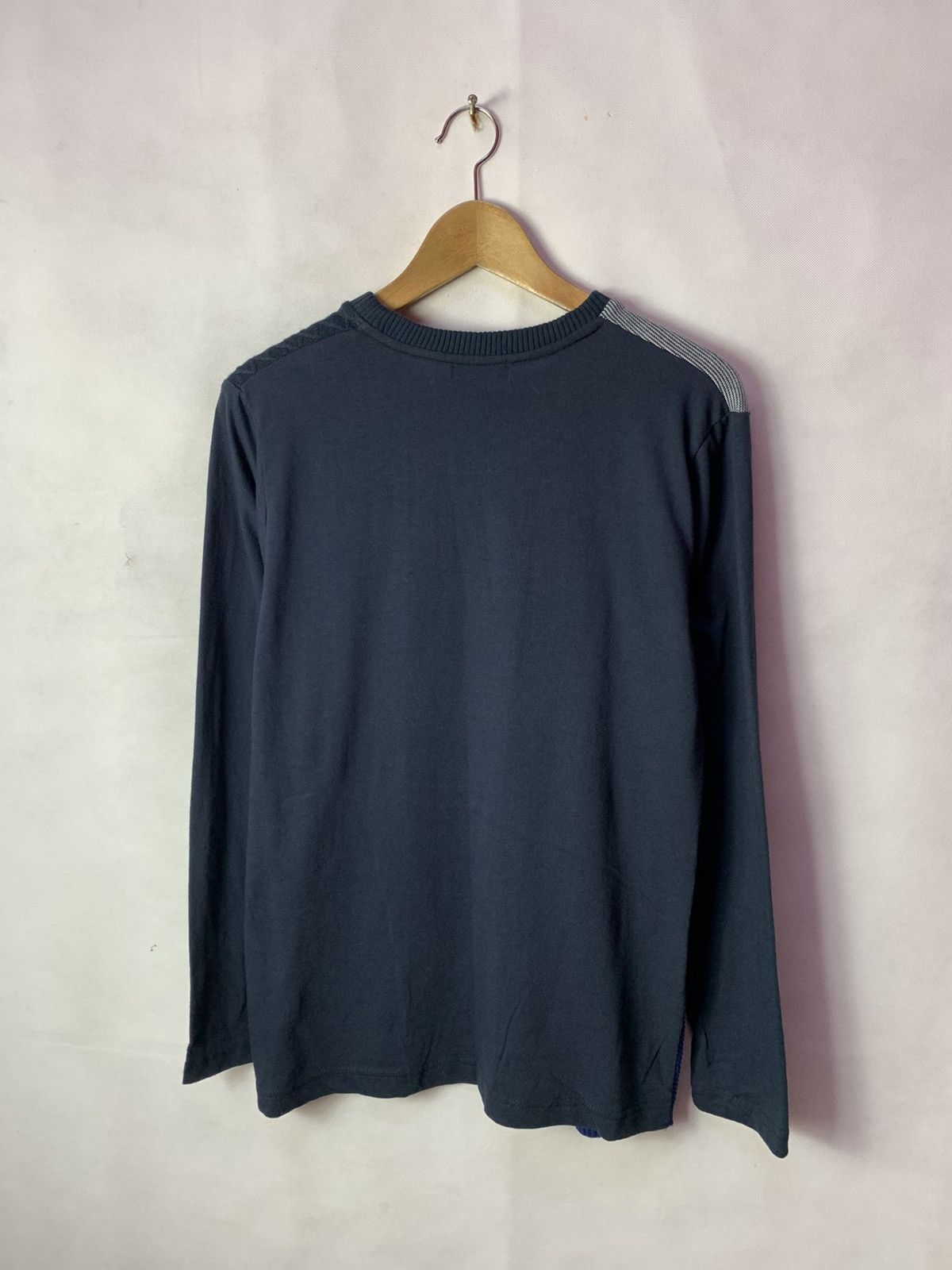 Japanese Brand 🔥 Japanese Brand Navy Multicuts Patchwork Tee Knitwear Size US M / EU 48-50 / 2 - 3 Thumbnail