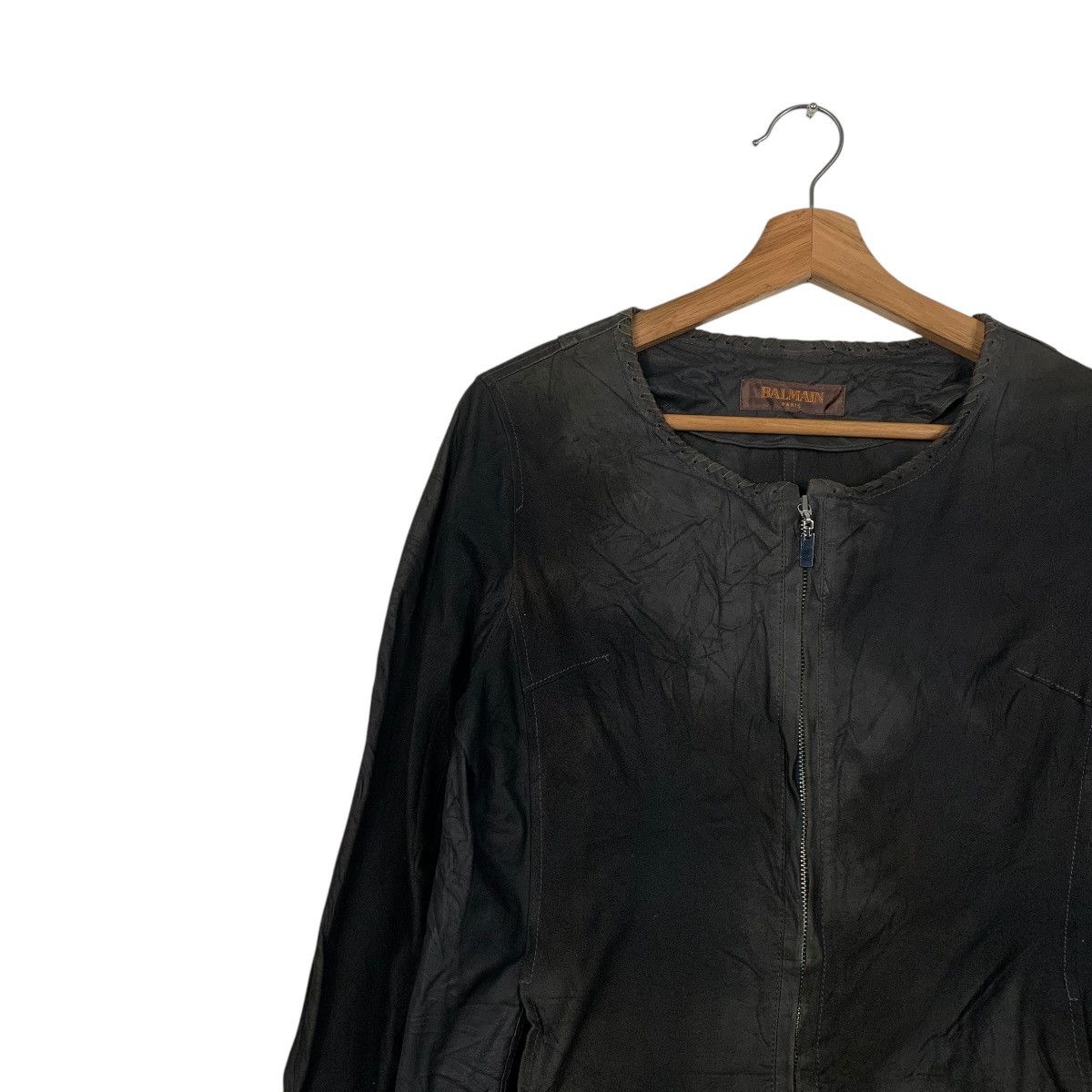 Japanese Brand Balmain Paris Leather Jacket Size M / US 6-8 / IT 42-44 - 6 Thumbnail