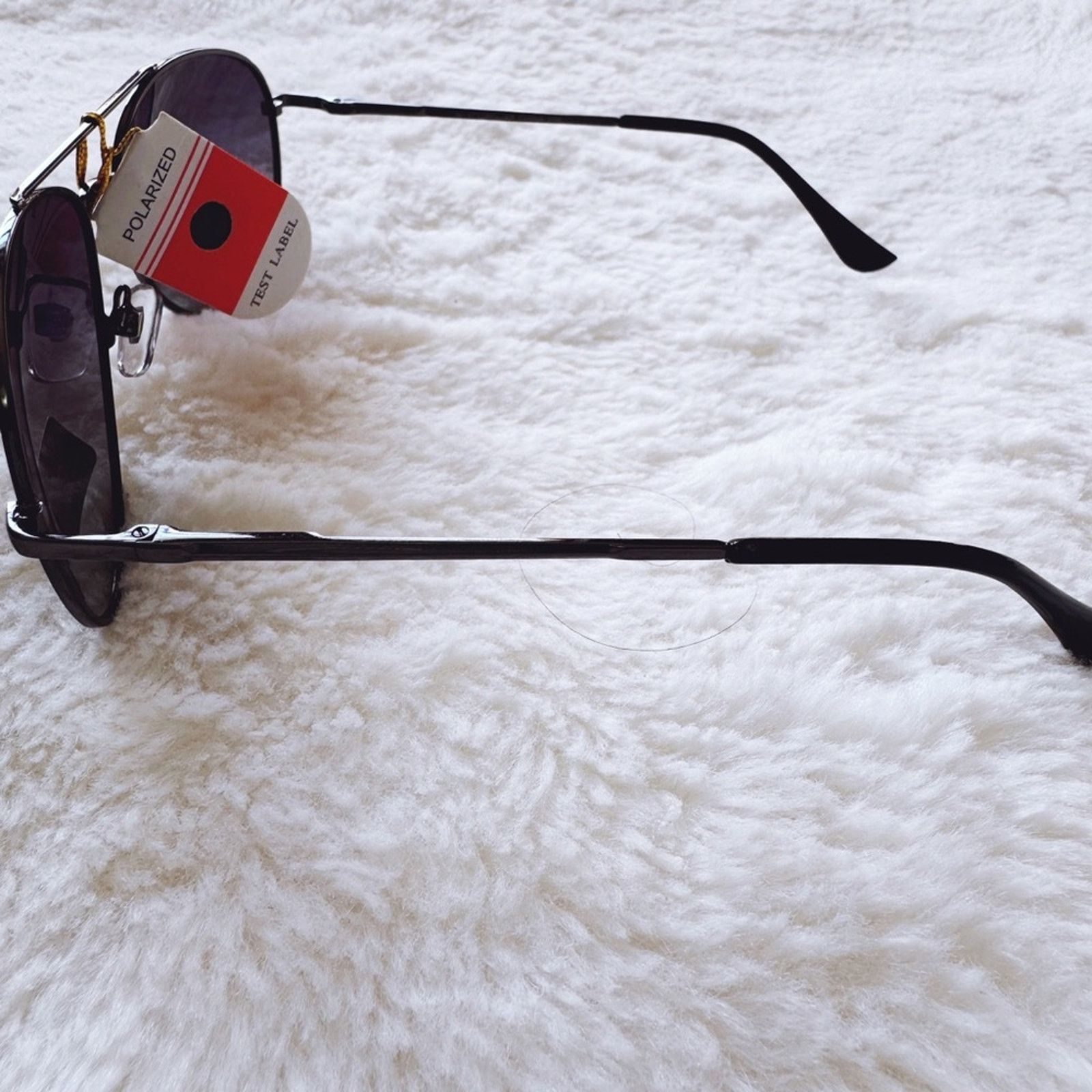 Other Freya Black W/Black Rim Polarized Aviator Sunglasses Size ONE SIZE - 8 Thumbnail