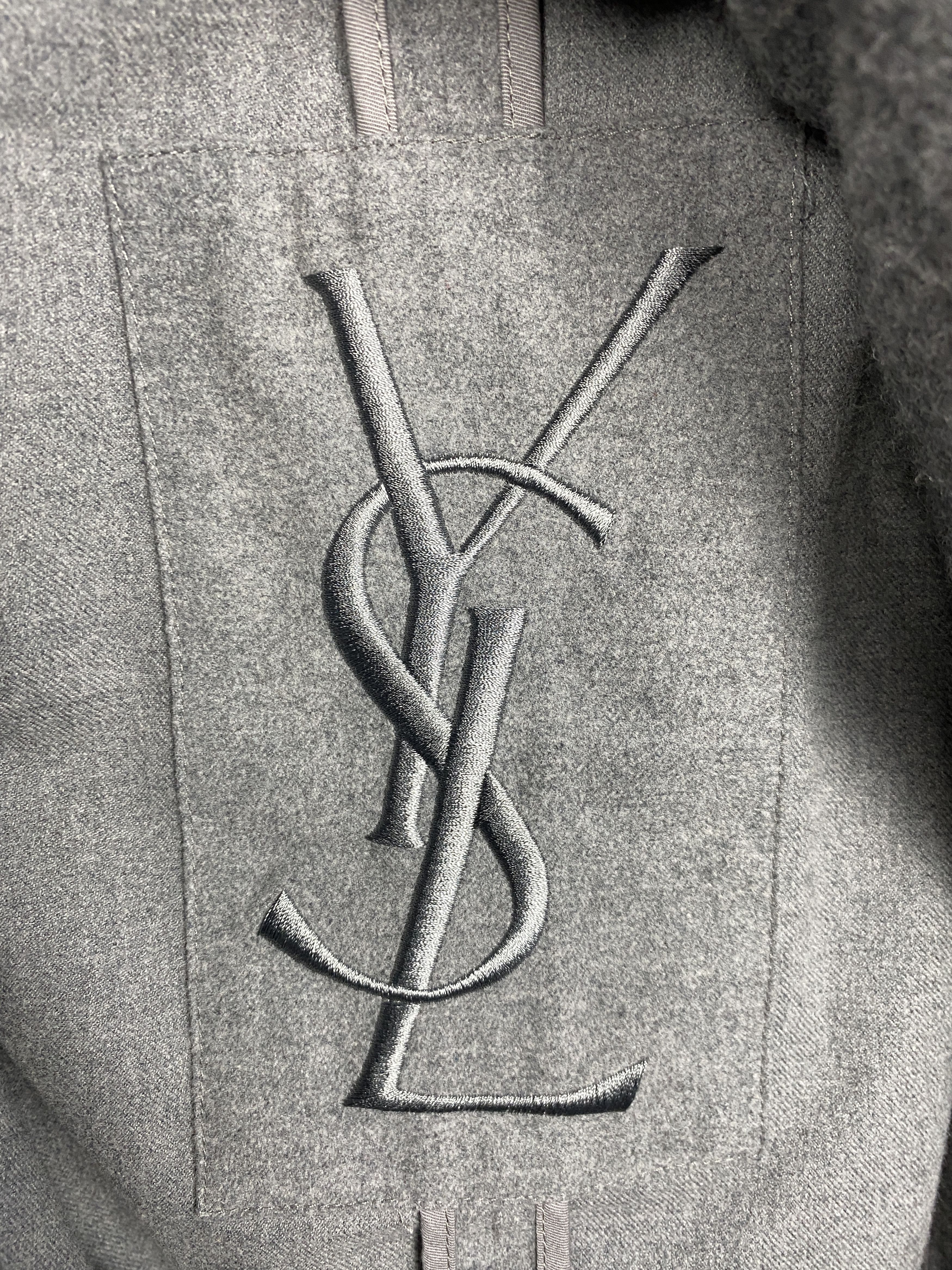 Yves Saint Laurent Yves Saint Laurent YSL Mens Wool Coat Jacket with lining Size US S / EU 44-46 / 1 - 13 Thumbnail