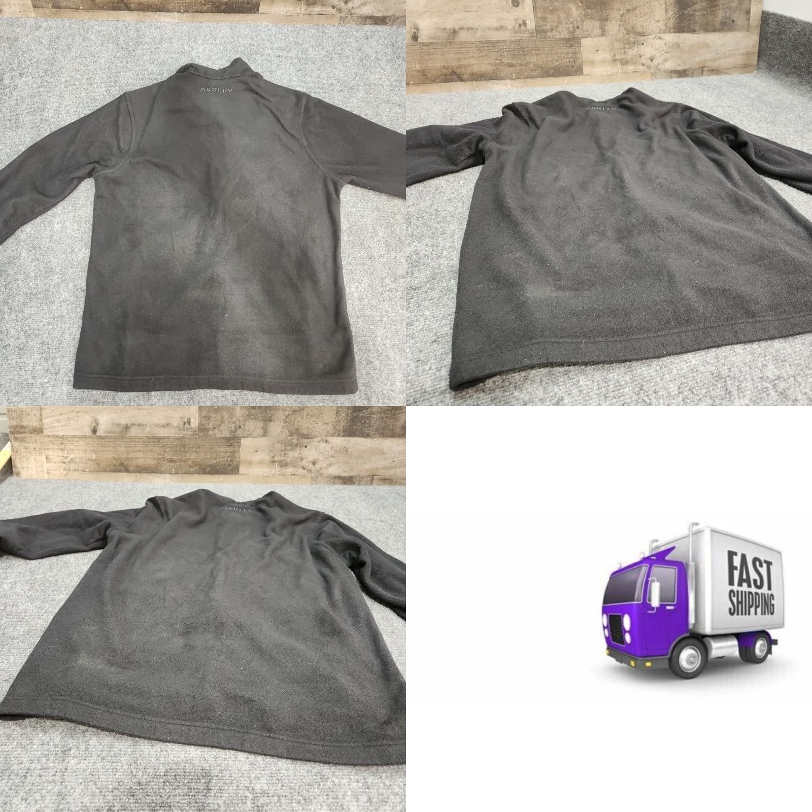 Oakley VINTAGE Oakley Jacket Men M Full Zip Athletic Black Fleece Long Sleeve Front Pockets Size US M / EU 48-50 / 2 - 9 Thumbnail