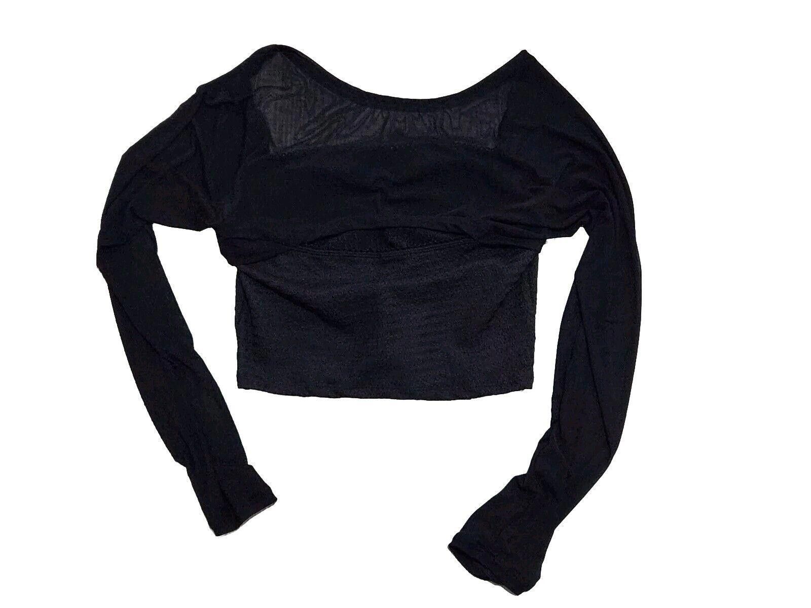 Shein Shein Crop Top Petite Large Black See Through 90s Y2k Size L / US 10 / IT 46 - 3 Thumbnail