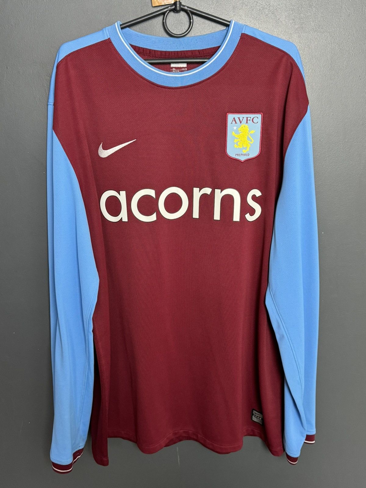 Nike Aston Villa 09/10 Home Football Long Sleeve Jersey Size US XXL / EU 58 / 5 - 1 Thumbnail