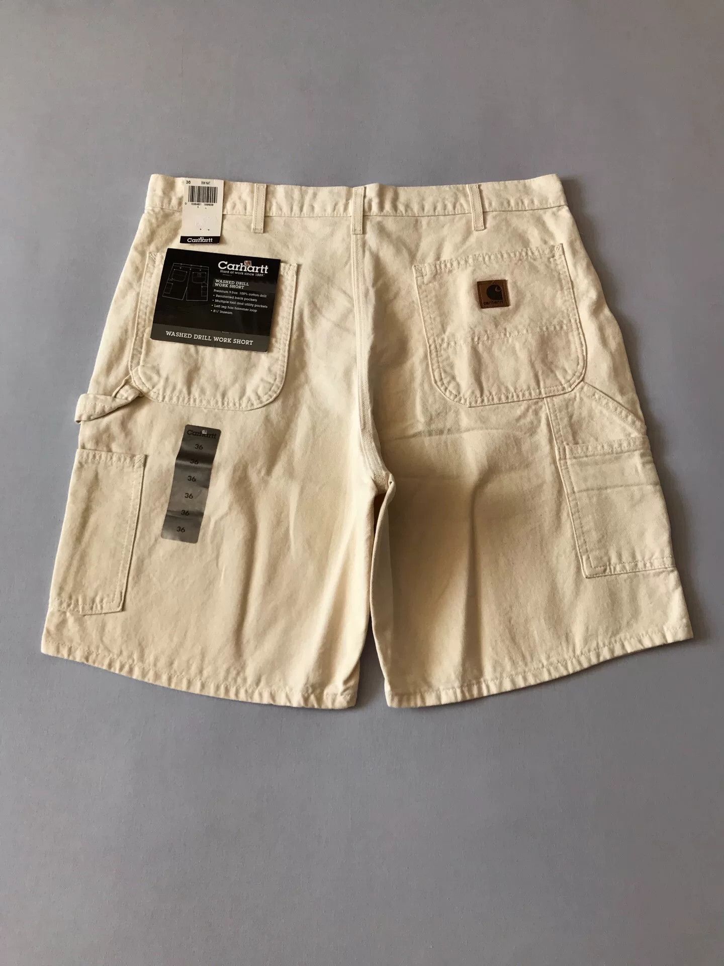 Carhartt Carhartt Washed Canvas Work Shorts Size US 36 / EU 52 - 1 Thumbnail