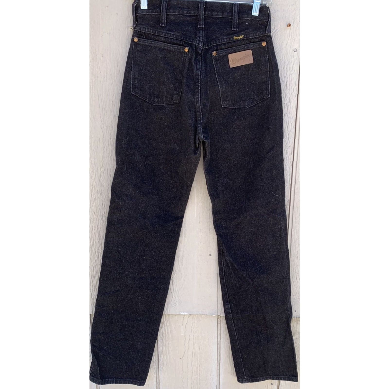 Wrangler VINTAGE Wrangler Jeans Black Scovill Zipper Size 9 26 1/2” Waist Inseam 34 Denim Rockabilly Womens or Juniors? Size 30" / US 8 / IT 44 - 6 Thumbnail