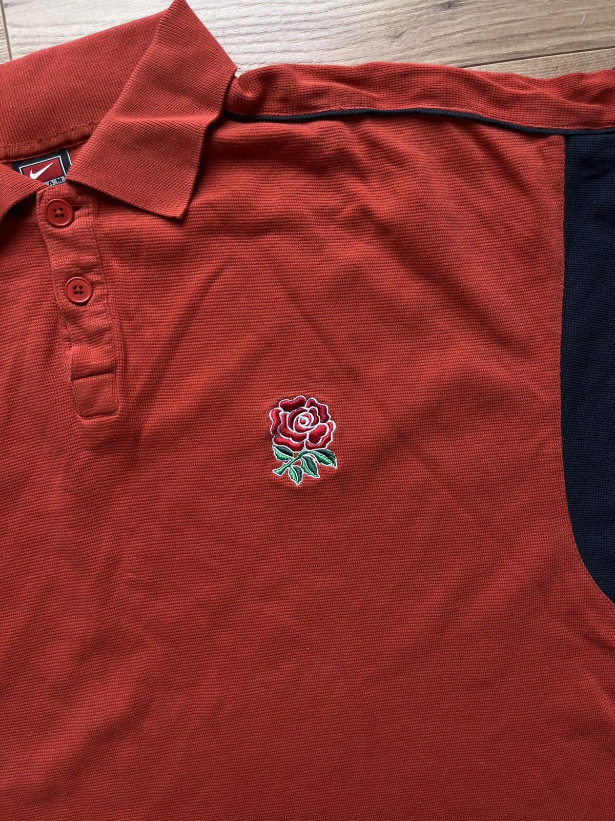 Nike 90’s NIKE TEAM ENGLAND RUGBY SWOOSH LOGO POLO TEE Y2K RETRO Size US XXL / EU 58 / 5 - 3 Thumbnail