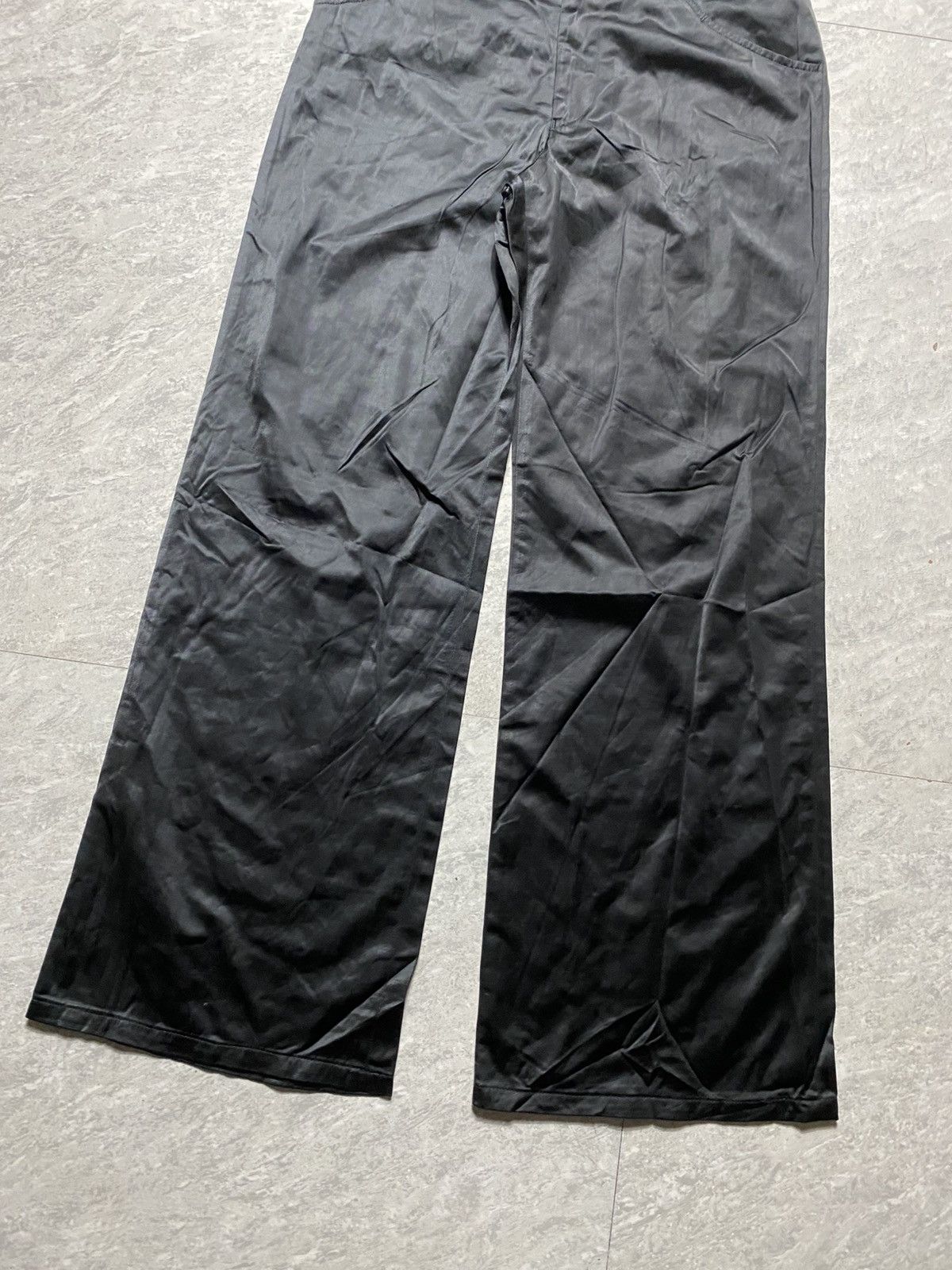 Issey Miyake ARCHIVE ISSEY MIYAKE FETE - WAX NYLON WIDE PANTS Size 29" - 3 Thumbnail