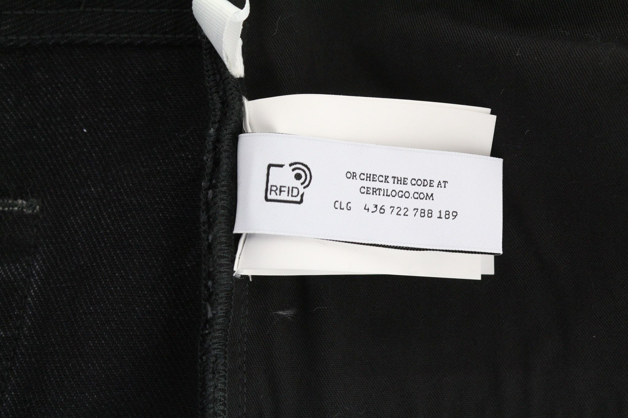 Off-White 34 Tapered 100% Cotton Vintage Black 5-Pocket 81879 Size US 34 / EU 50 - 10 Thumbnail