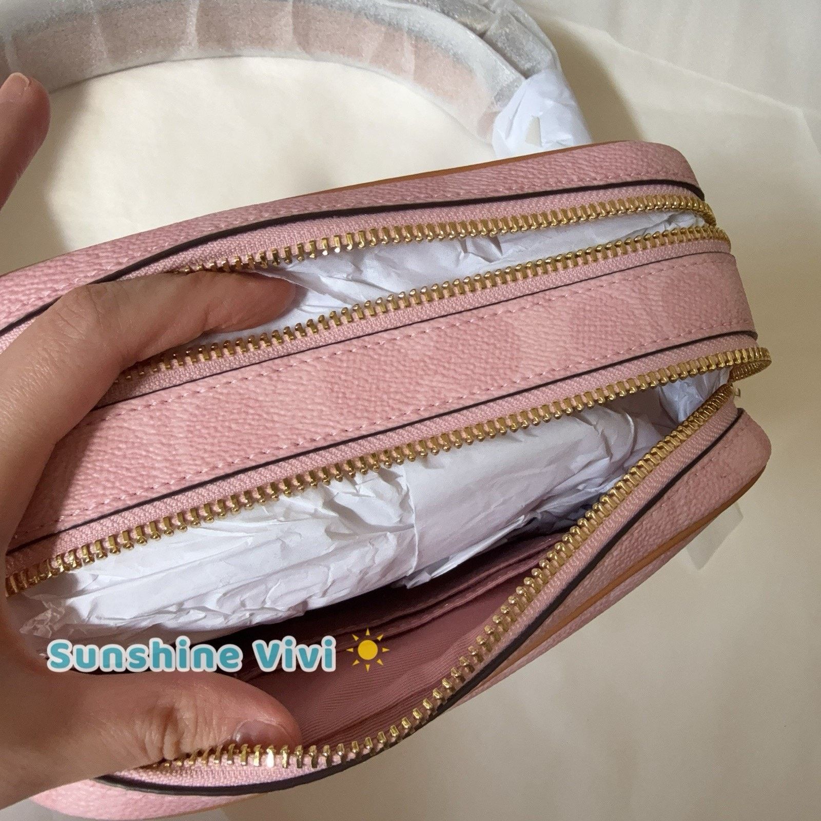 Coach NWT Coach CEK74 Mini Carey Crossbody Bag Charms Powder Pink Size ONE SIZE - 2 Thumbnail