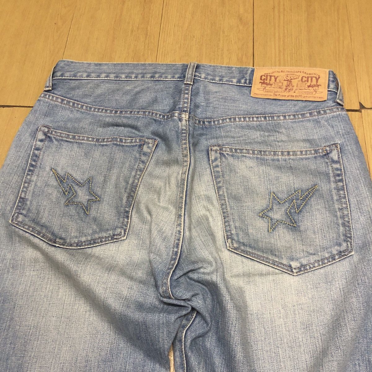 Bape OG Bapesta Denim Jeans Size US 34 / EU 50 - 3 Thumbnail