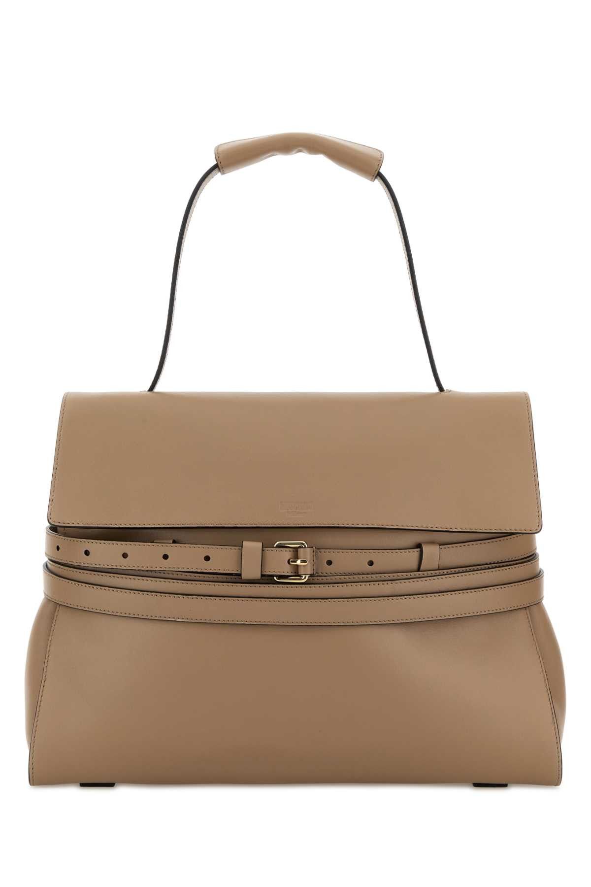 Moschino Beige Nappa Leather Shoulder Bag Size ONE SIZE - 1 Thumbnail