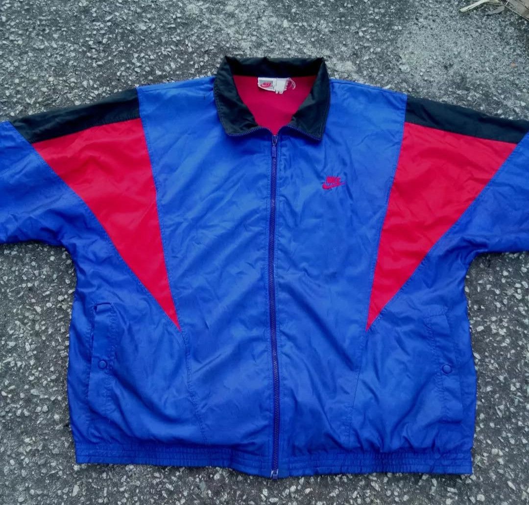 Nike Winbreaker Vintage Nike Colour Block Size US L / EU 52-54 / 3 - 3 Thumbnail