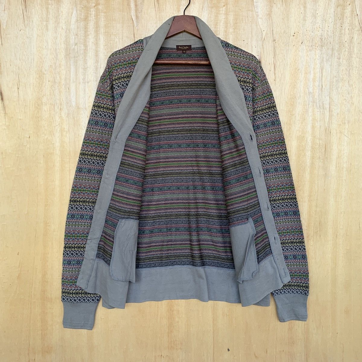 Paul Smith Paul Smith Collection Shawl Collar Cardigan Size US L / EU 52-54 / 3 - 3 Thumbnail