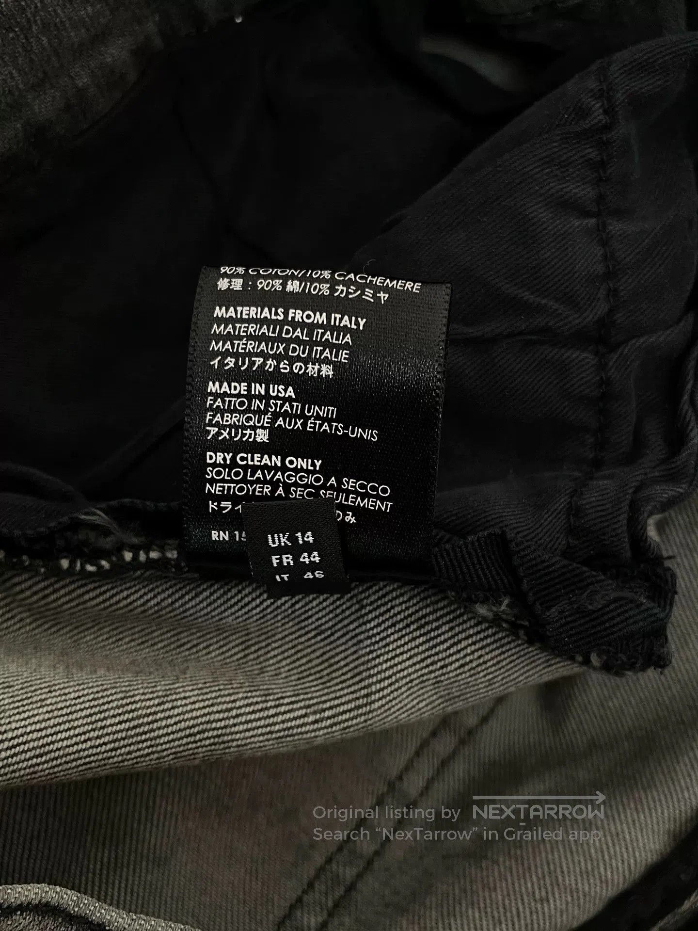 Amiri Amiri MX1 Gray Black Distressed Waffle. Size US 31 - 5 Thumbnail