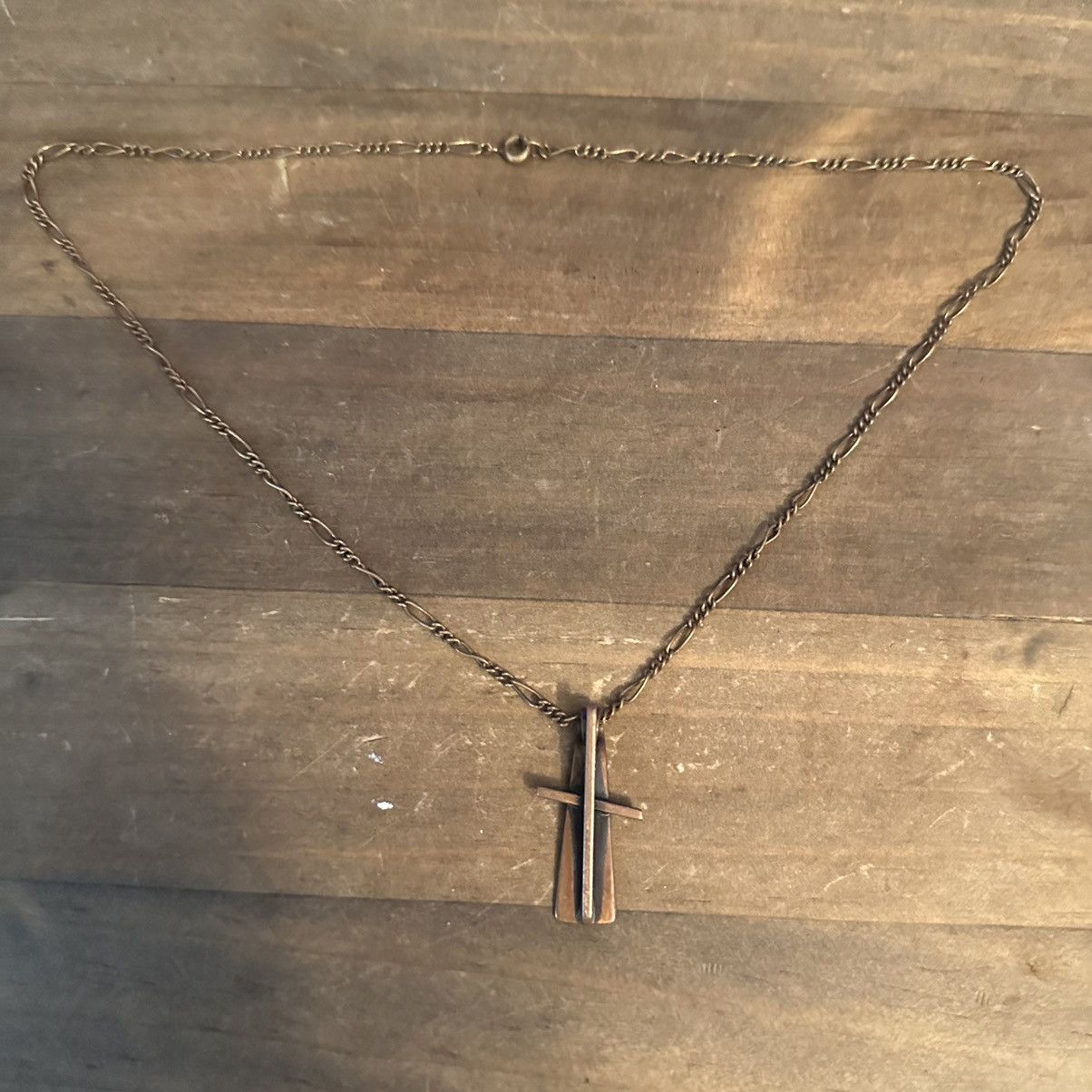 Vintage Vintage ORB Handwrought abstract cross pendant necklace Size ONE SIZE - 7 Thumbnail