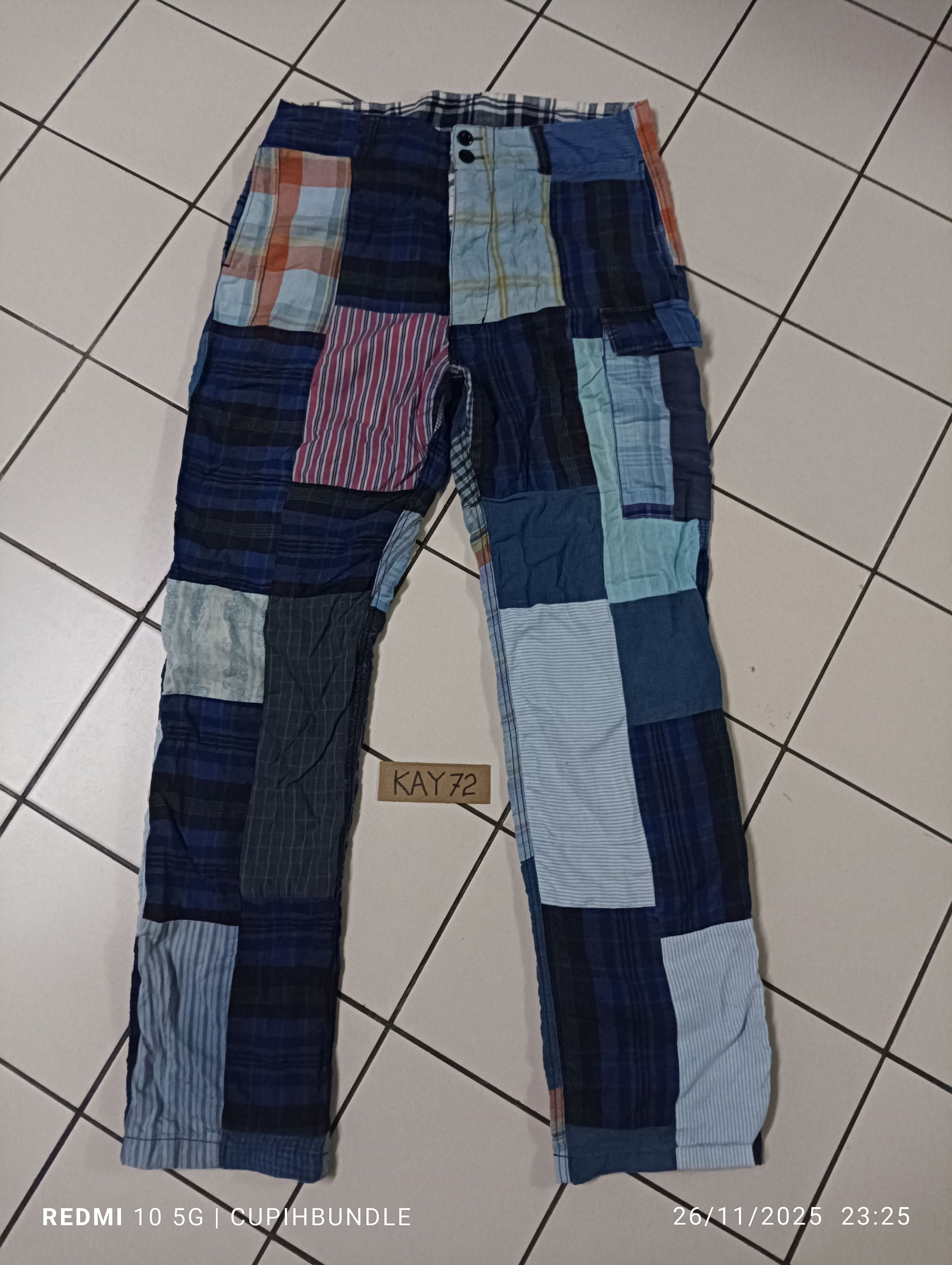 Japanese Brand A REINCARNATION:key PATCHWORK PANTS Size US 33 - 1 Thumbnail