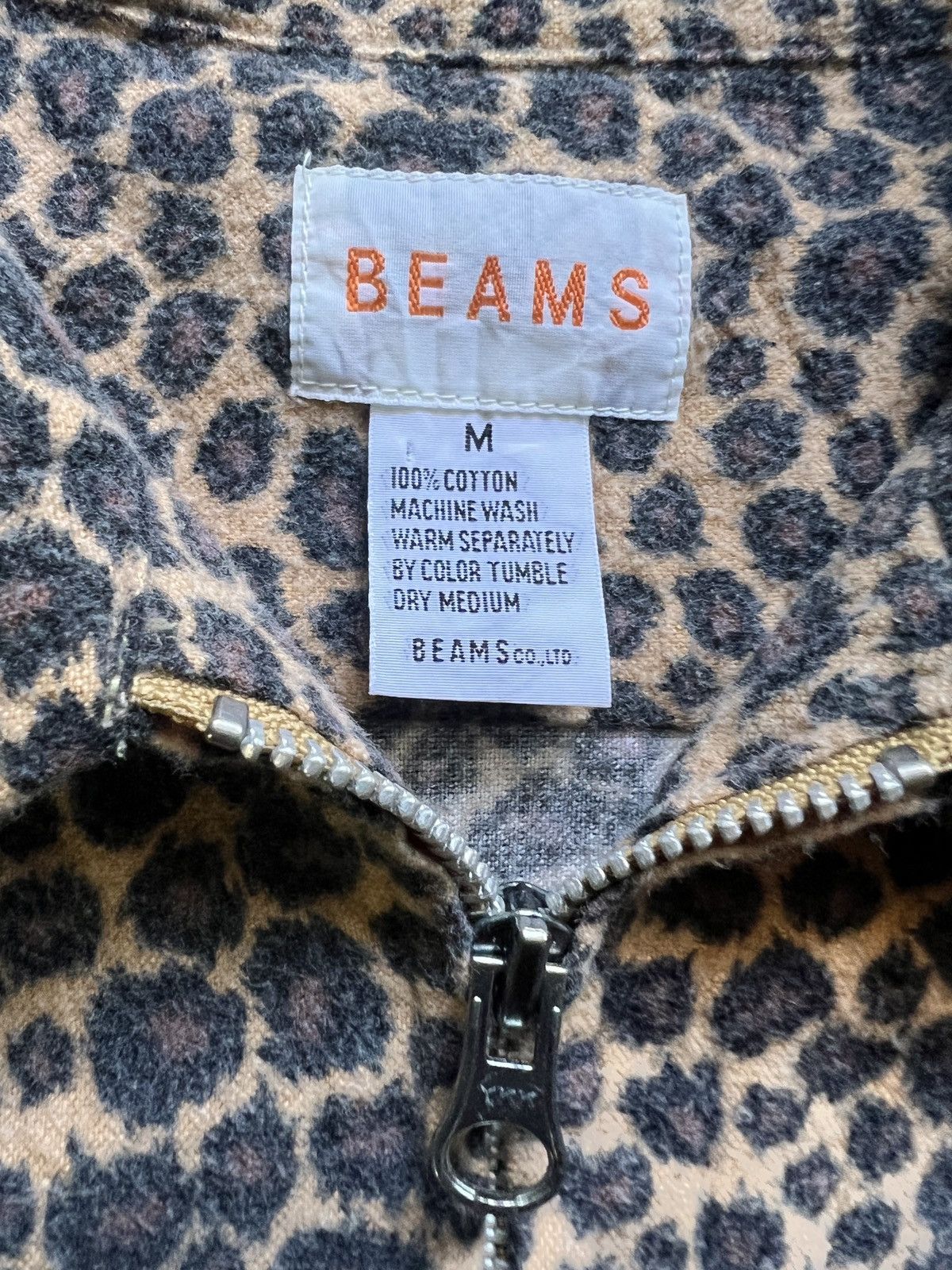 Beams Plus × Beauty Beast Beams Zip Up Leopard Double Pocket Shirt Size US M / EU 48-50 / 2 - 11 Thumbnail