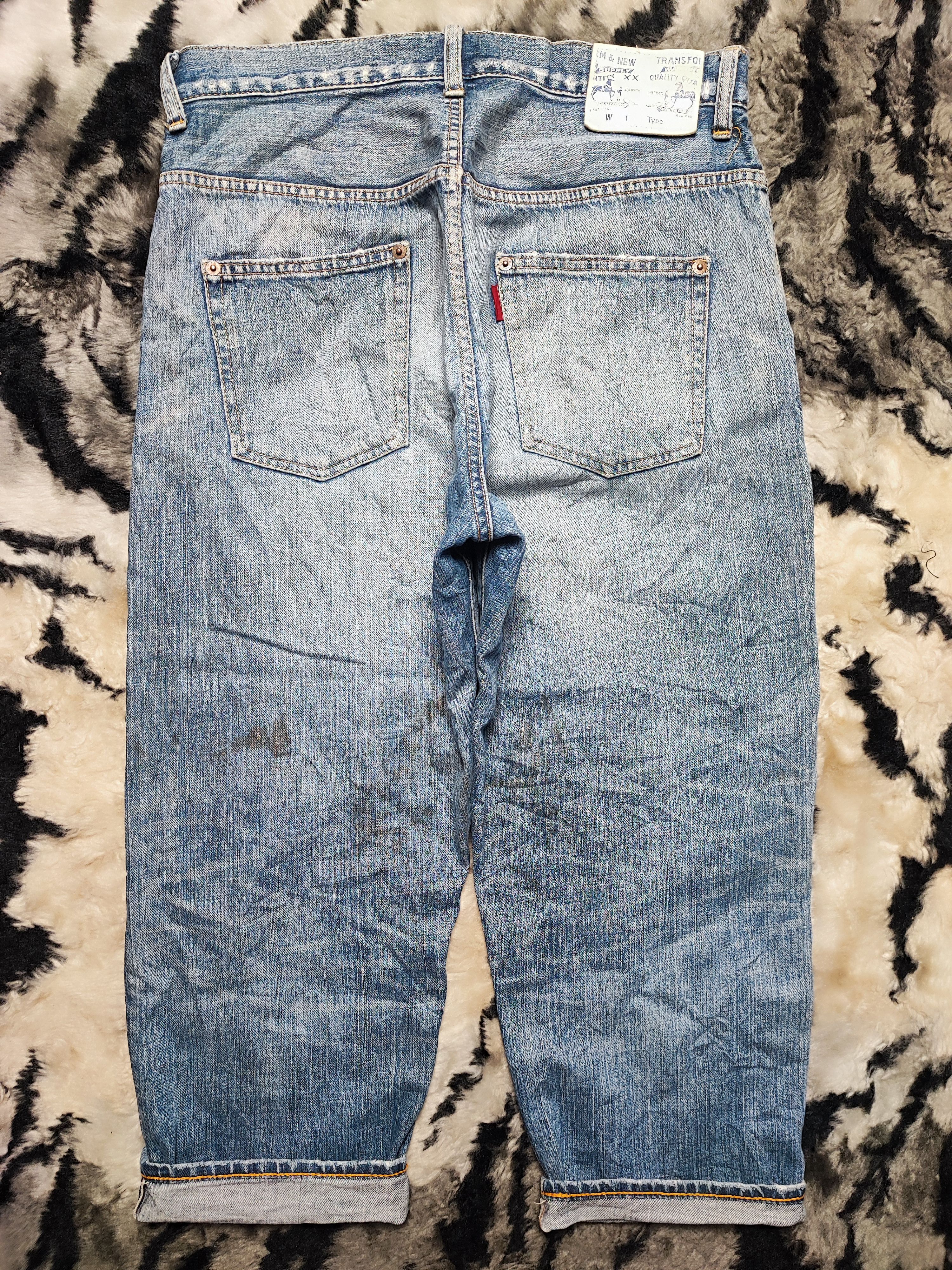 Hysteric Glamour RNA SLANG SELVEDGE DISTRESSED DENIM UNDERCOVER DESIGN Size US 30 / EU 46 - 11 Thumbnail