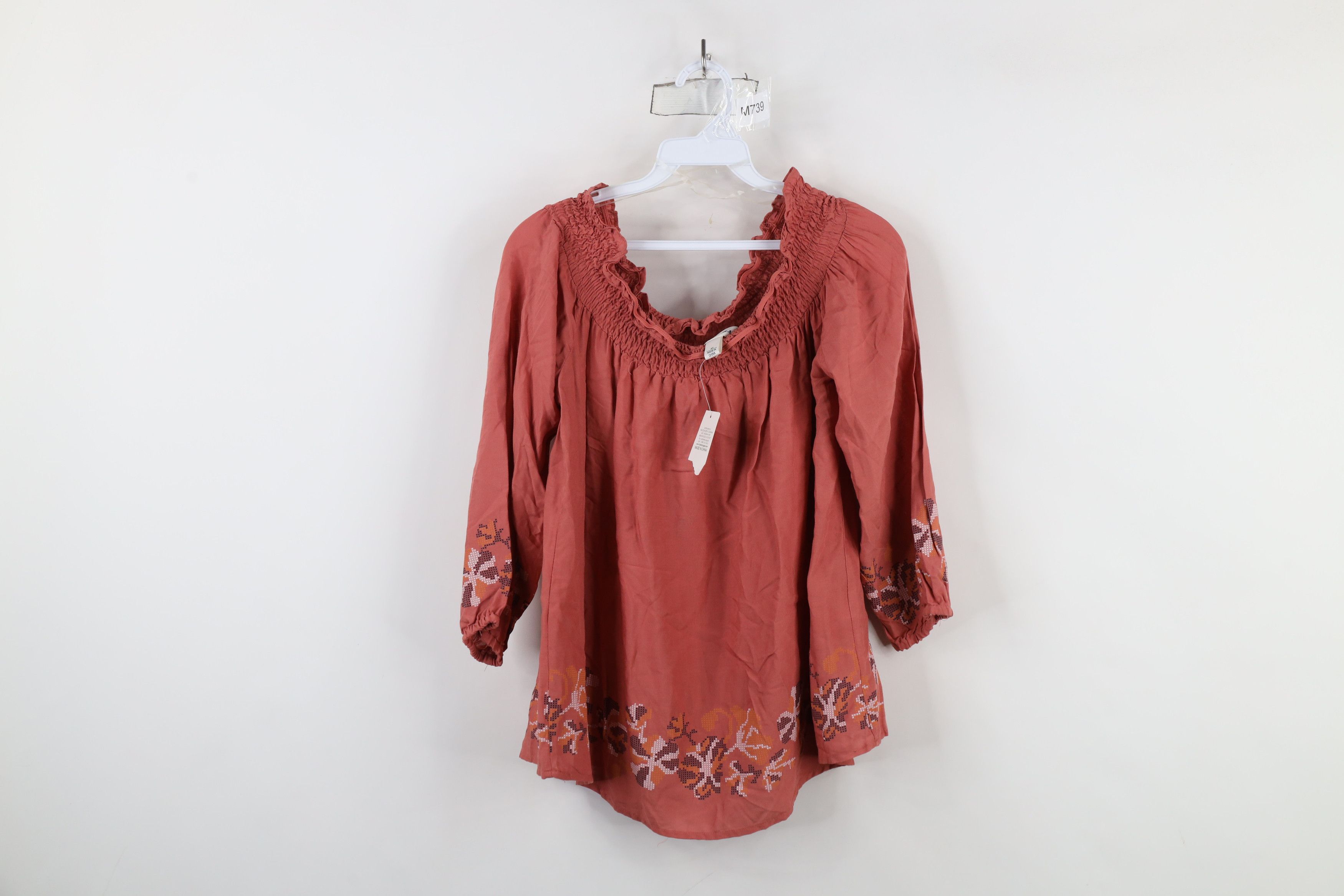 Vintage Deadstock Y2K Country Primitive Ruffled Blouse Top Shirt Size M / US 6-8 / IT 42-44 - 1 Thumbnail