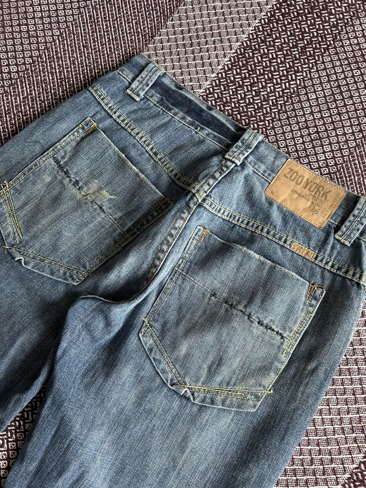 Jean × Vintage × Zoo York Vintage Baggy Zoo York Denim Dirty Jeans Size 30 Streetwear Size US 30 / EU 46 - 5 Thumbnail