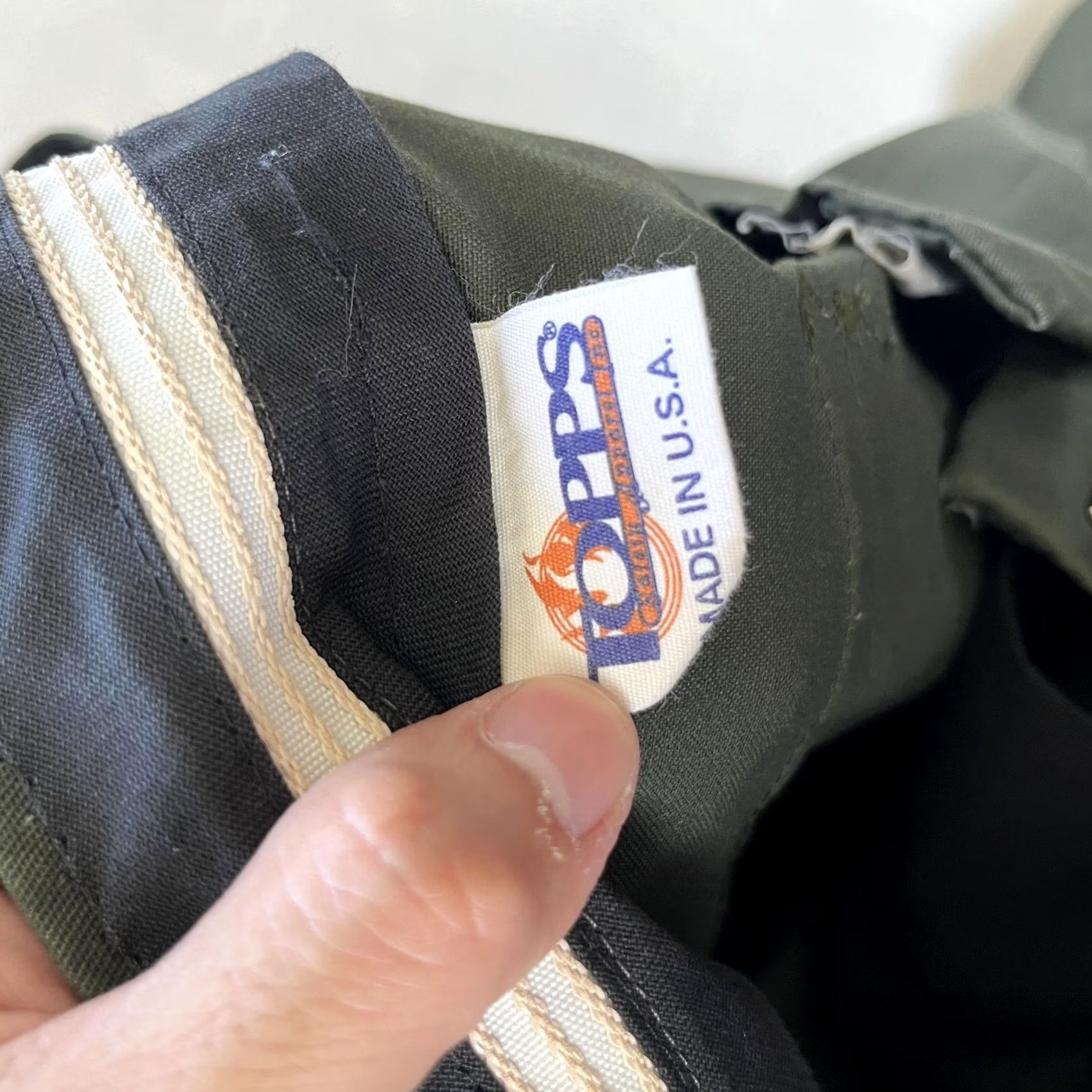 Vintage VINTAGE Topps Cargo Pants Mens 38x30 Green Workwear Made USA Pants Mens 38 Green Cargo Pocket Zipper Flat Front Relaxed 65% Polyester 35% Cotton Size US 38 / EU 54 - 7 Thumbnail