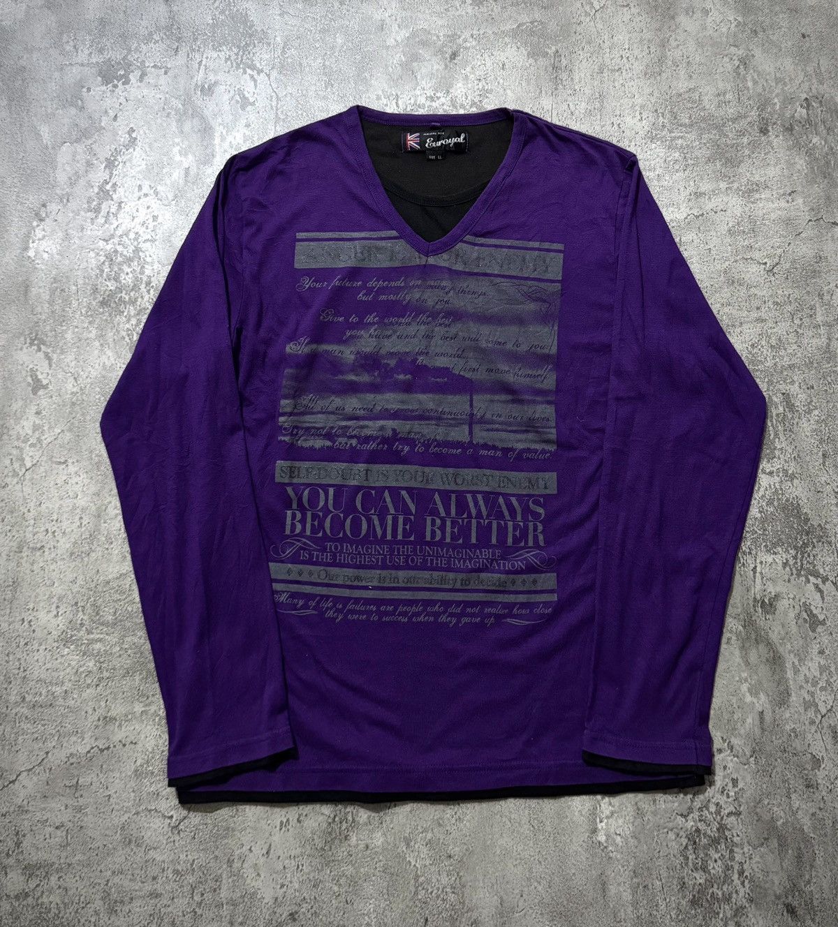 Hysteric Glamour Y2k Euroyal double layer poem ifsixwasnine longsleeve Size US L / EU 52-54 / 3 - 1 Thumbnail