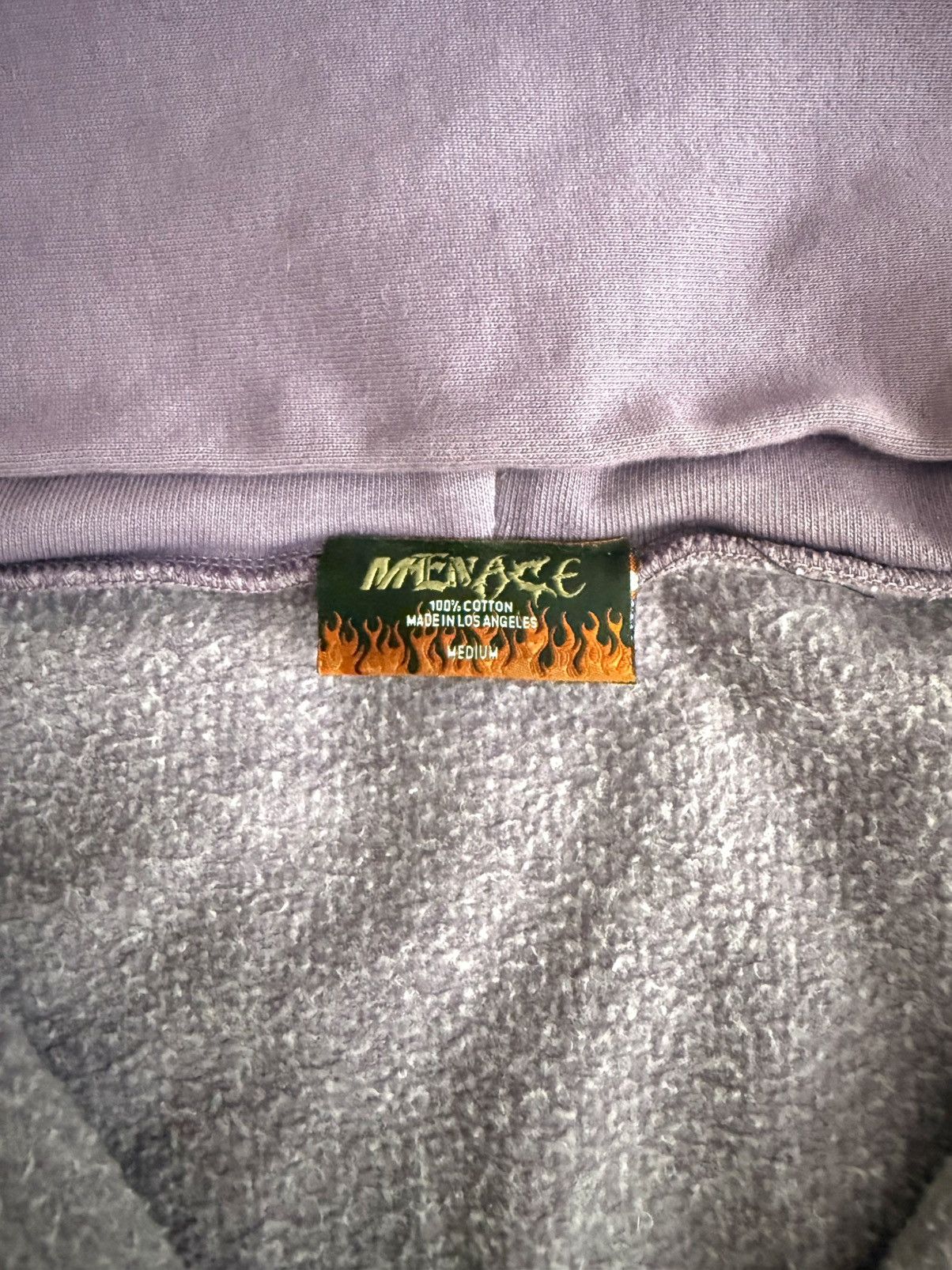 Menace Menace Cross Zip-Up Hoodie Purple Medium Size US M / EU 48-50 / 2 - 2 Thumbnail