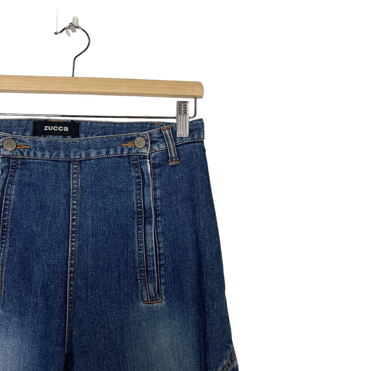 CABANE de ZUCCa × Issey Miyake × Zucca 🔥 ZUCCA BUTTON SIDE DENIM Size 28" / US 6 / IT 42 - 5 Thumbnail