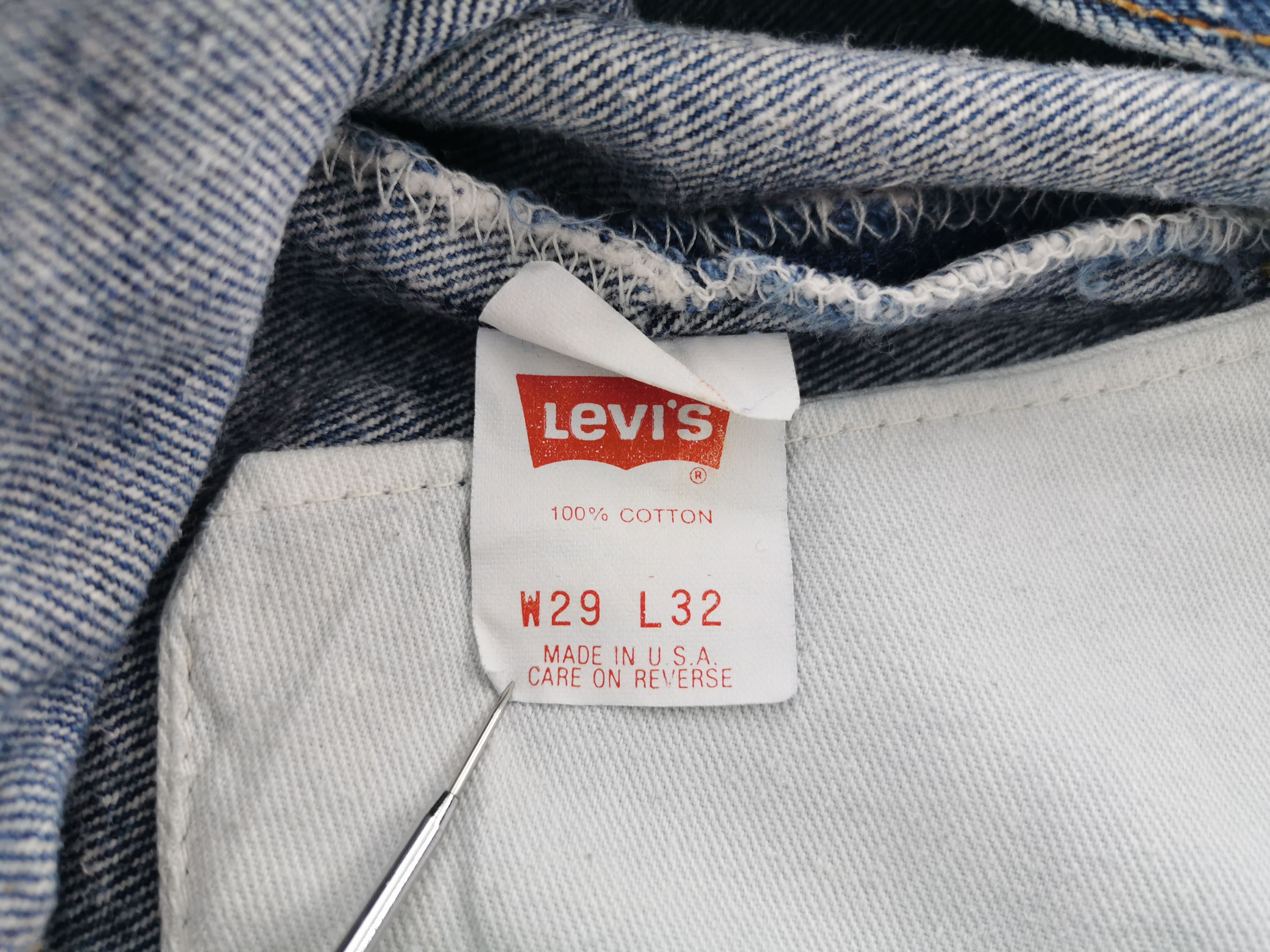 Levi's Distressed Vintage 90's Levis Lot 501 Denim Made In USA Size 25" / US 0 / IT 36 - 10 Thumbnail