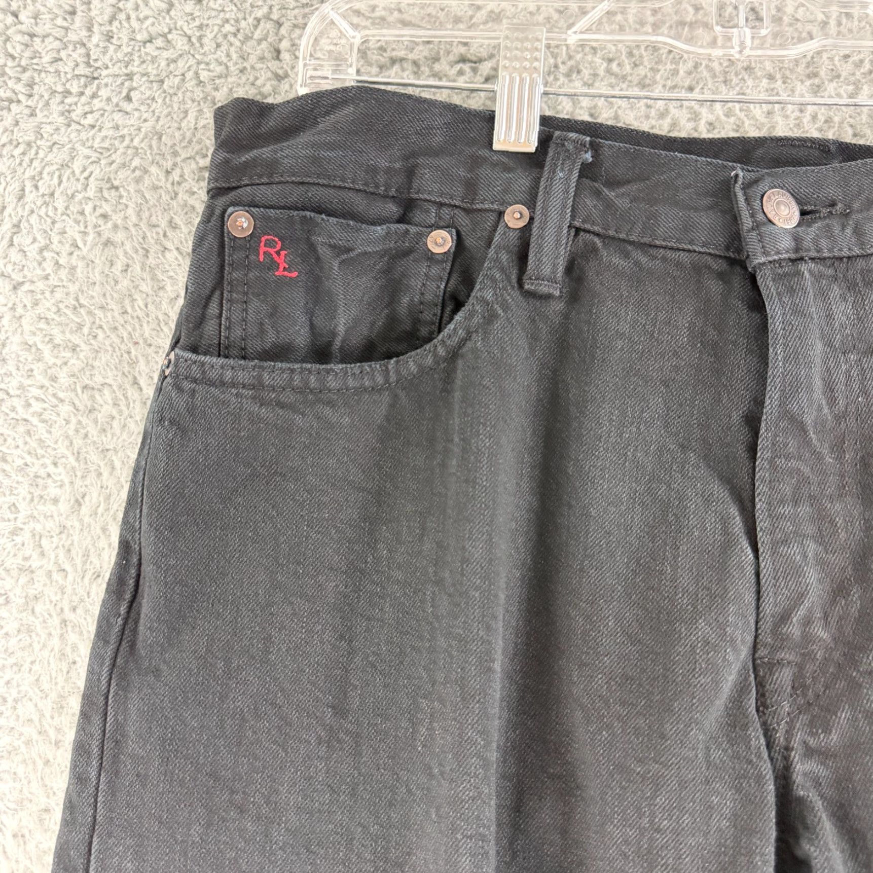 Polo Ralph Lauren Polo Ralph Lauren Jeans Mens Size 34x32 Black Denim Straight Leg 100% Cotton Size US S / EU 44-46 / 1 - 2 Thumbnail