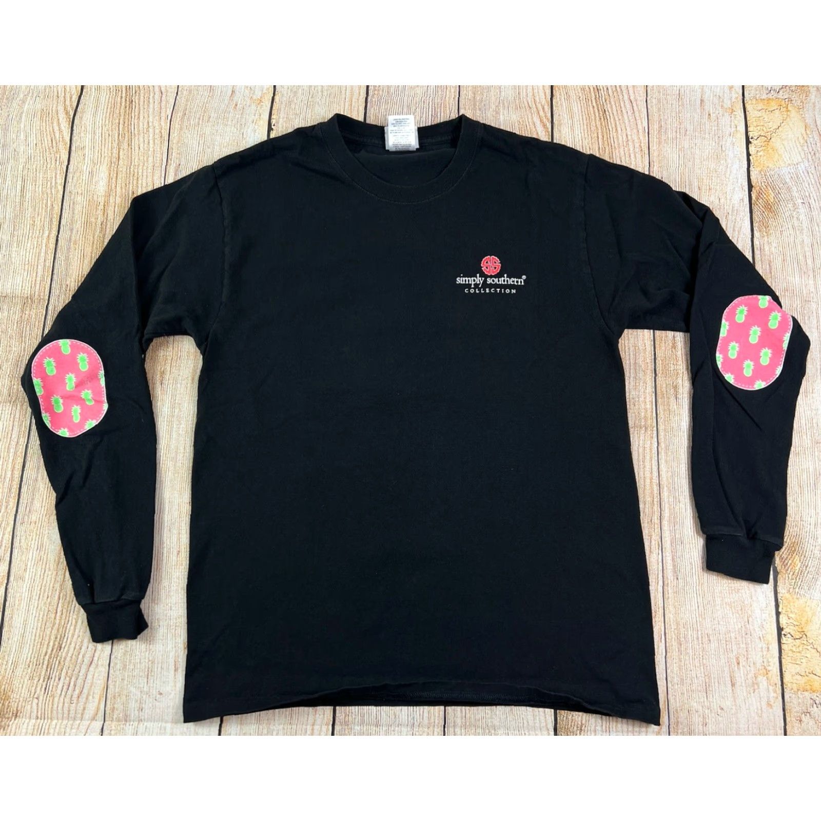 Vintage VINTAGE Simply Southern Black Longsleeve Shirt M Women Christmas Crew Neck Cotton Solid Size M / US 6-8 / IT 42-44 - 2 Thumbnail