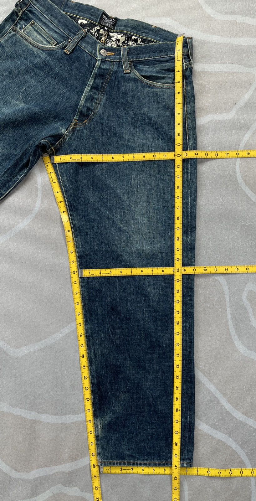 Designer × Japanese Brand × Salvage Crimie Red Selvedge Jeans (P63) Size US 33 - 20 Thumbnail