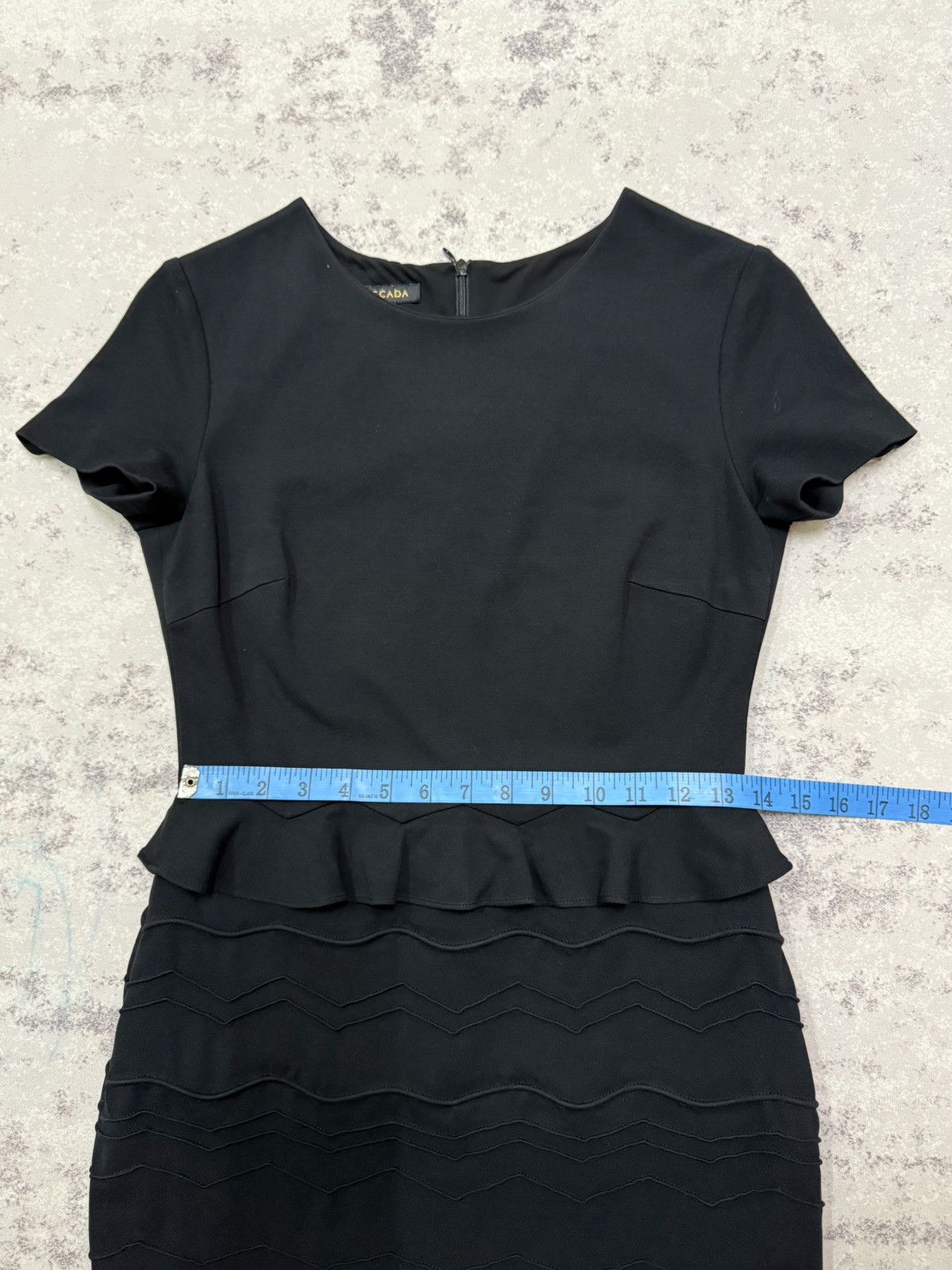 Escada Escada peplum dress with a chevron- pattern skirt Size S / US 4 / IT 40 - 14 Thumbnail