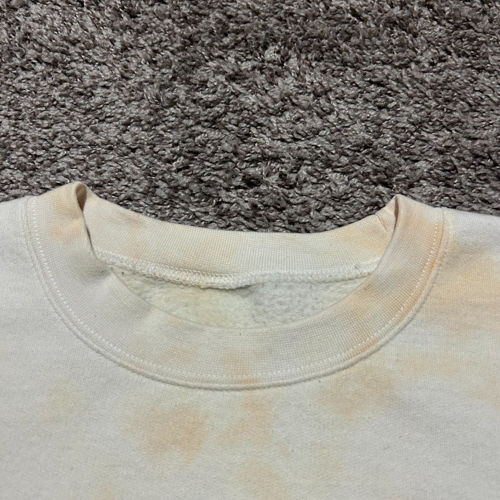 Vintage Vintage Thrashed Crewneck Sweatshirt Plain White 90s y2k Size US L / EU 52-54 / 3 - 2 Thumbnail