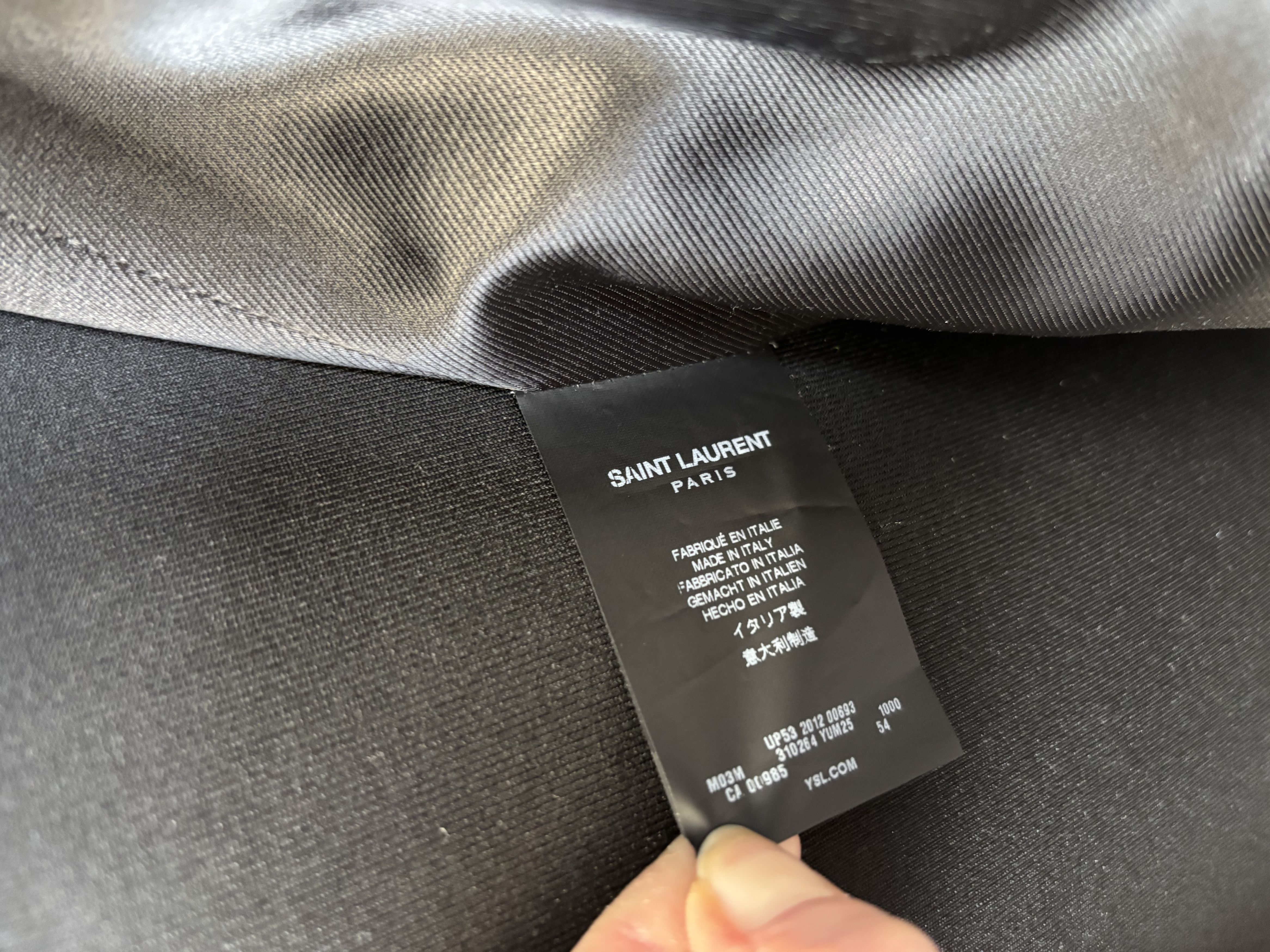 Saint Laurent Paris Saint Laurent Black Leopard Jacket Size US L / EU 52-54 / 3 - 5 Thumbnail