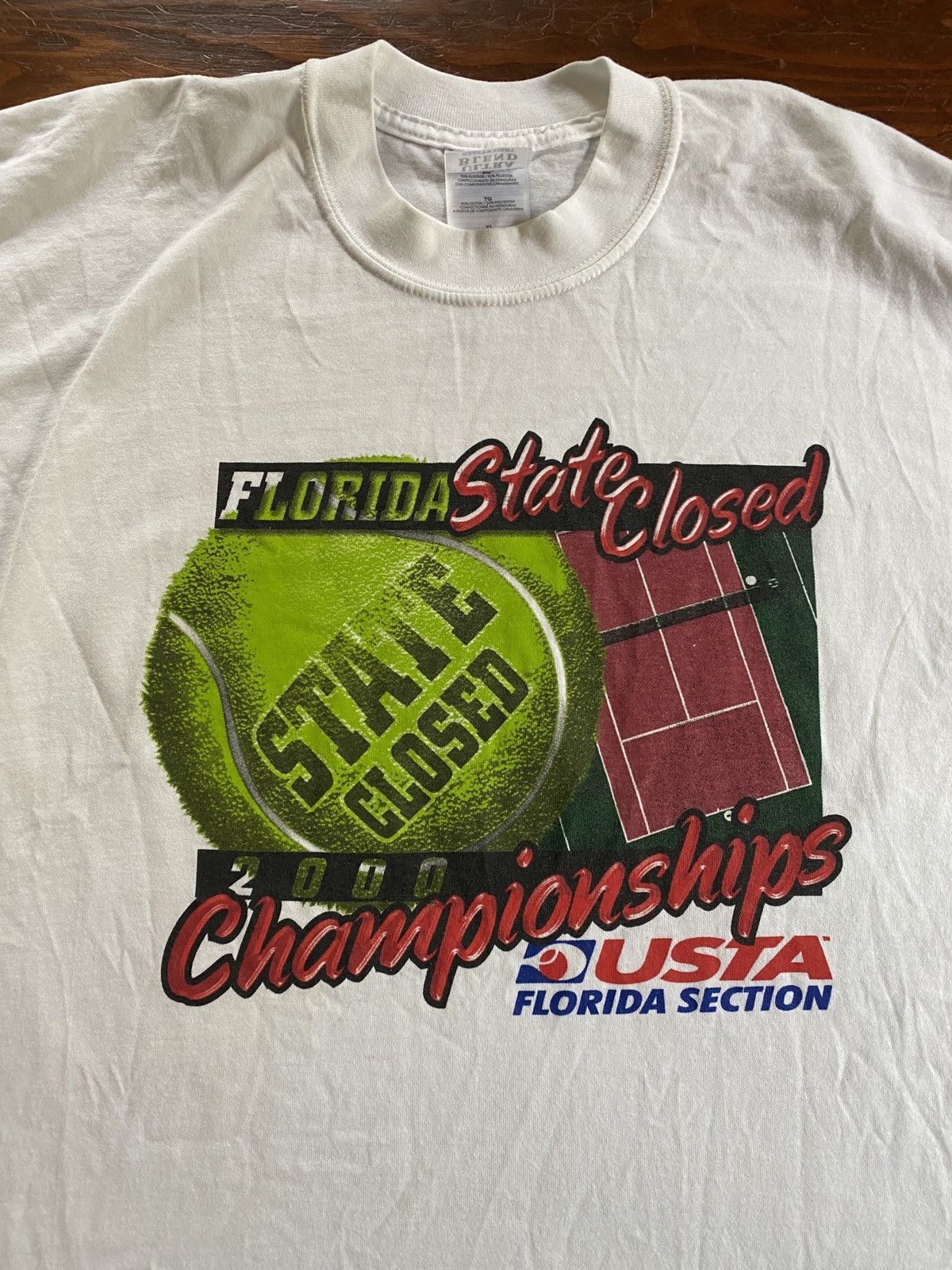Gildan Vintage Y2K USTA Florida Tennis Championships Tee Size US XL / EU 56 / 4 - 3 Thumbnail