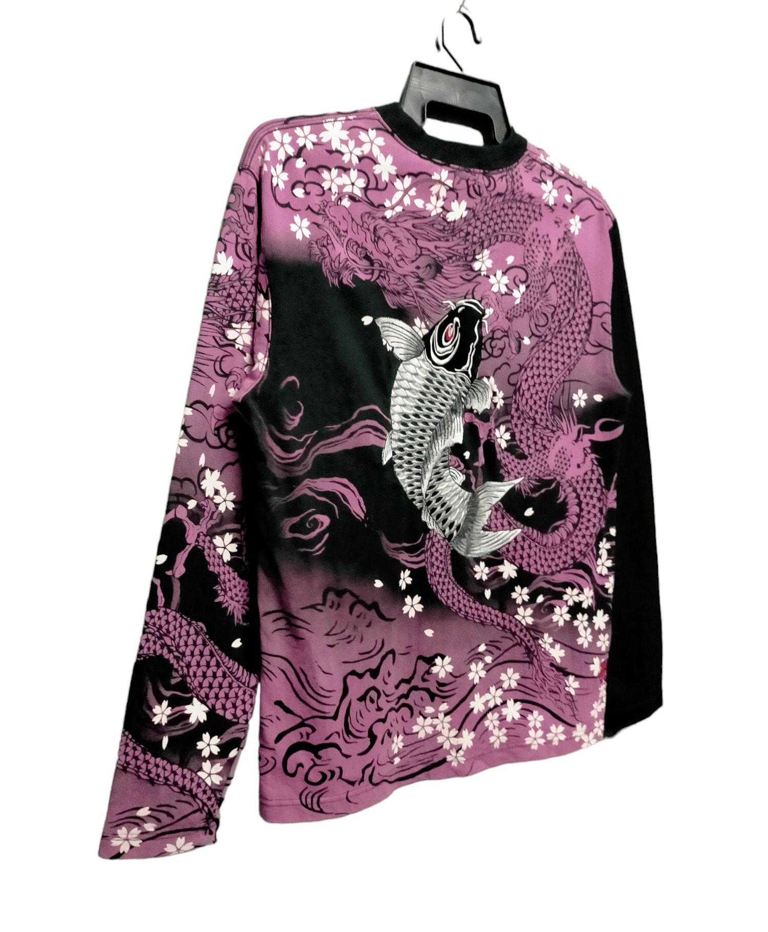 Japanese Brand Karakuri Tamashi Embroiderd Fish koi x Dragon tee Size US L / EU 52-54 / 3 - 2 Thumbnail