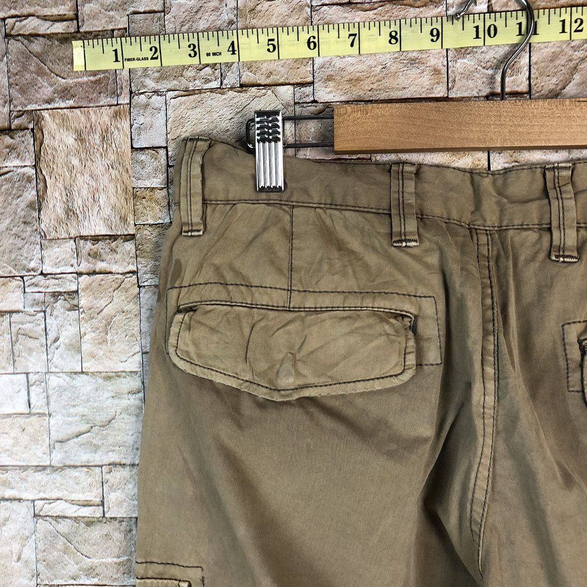 Japanese Brand Uniqlo Brown faded Cargo Multipocket Pants #A1176 Size US 30 / EU 46 - 18 Thumbnail