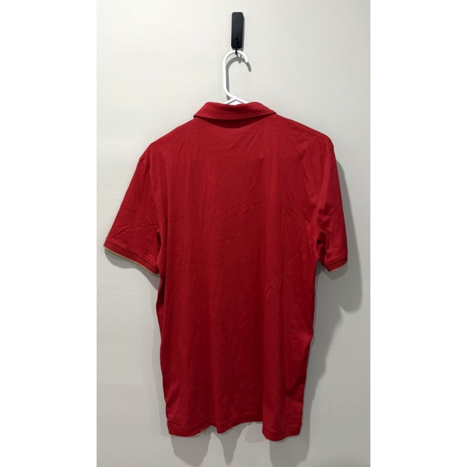 Hugo Boss HUGO BOSS Polo Shirt Mens Medium Red Regular Fit Size US L / EU 52-54 / 3 - 2 Thumbnail