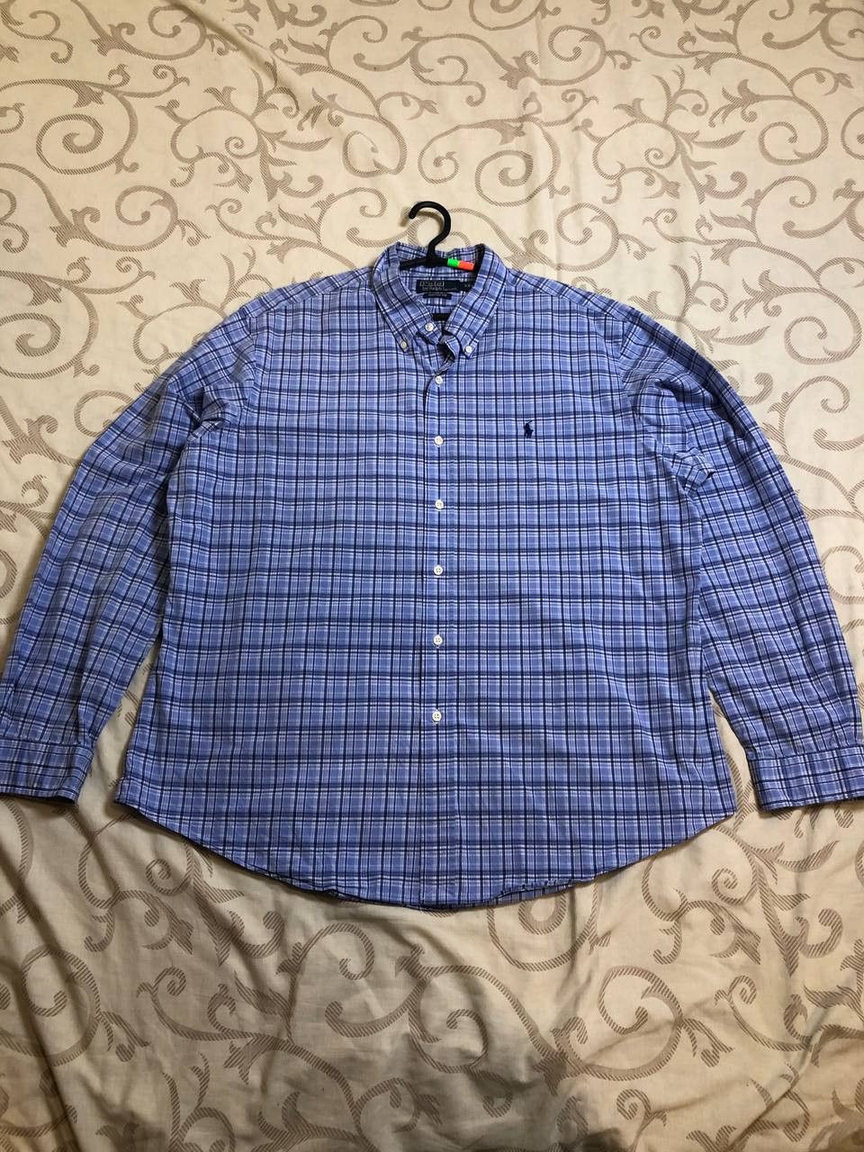 Polo Ralph Lauren Polo Ralph Lauren Blue Plaid Button Down Shirt Custom Fit Size US XXL / EU 58 / 5 - 1 Thumbnail