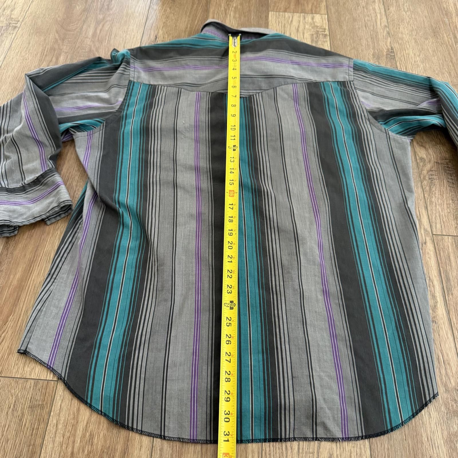 Rustler Vintage 90s Rustler Western Cowboy Striped Snap Shirt Size US XL / EU 56 / 4 - 7 Thumbnail