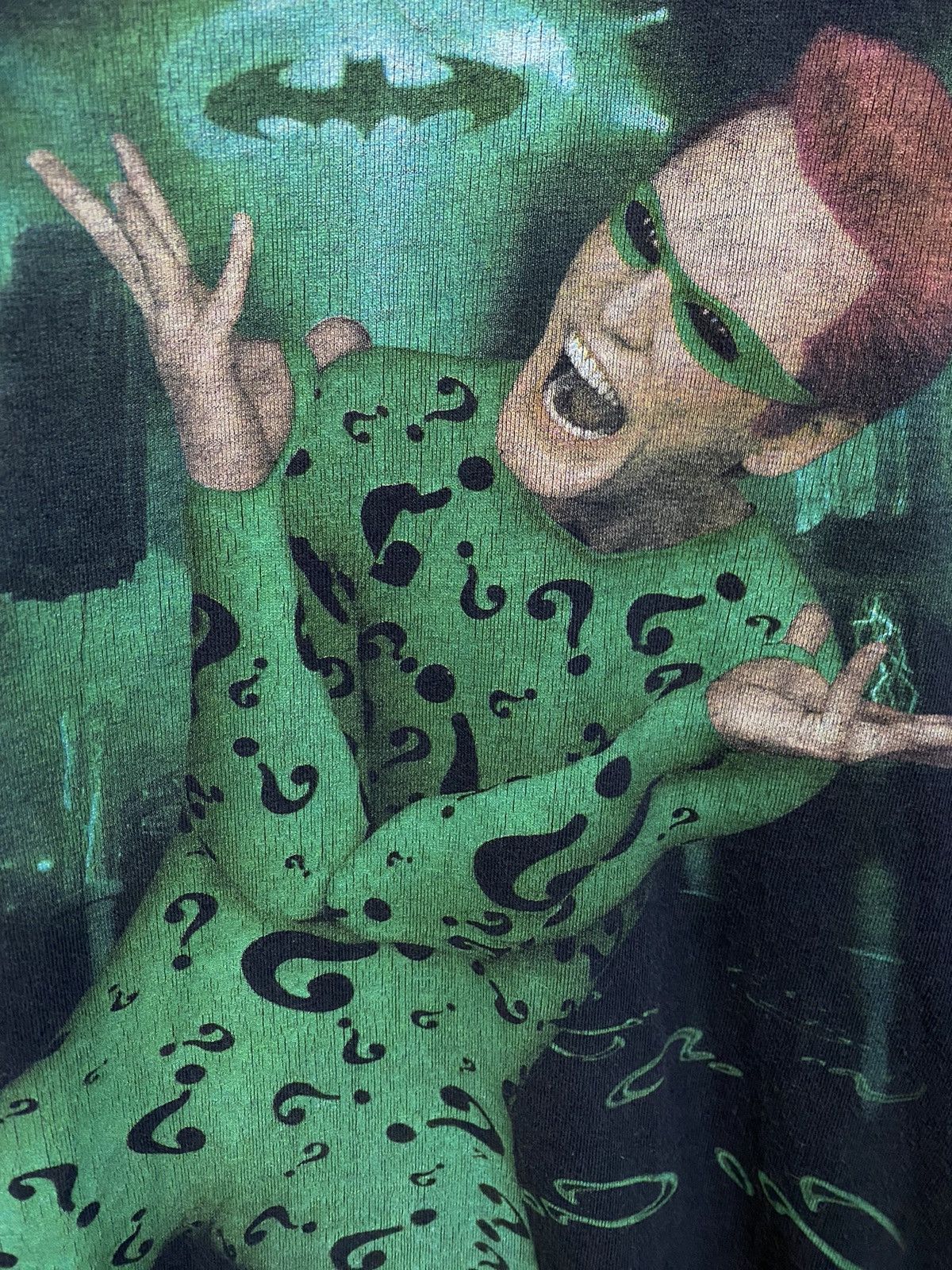DC Comics × Vintage Vintage 90s Jim Carrey The Riddler Batman Movie Size US L / EU 52-54 / 3 - 3 Thumbnail