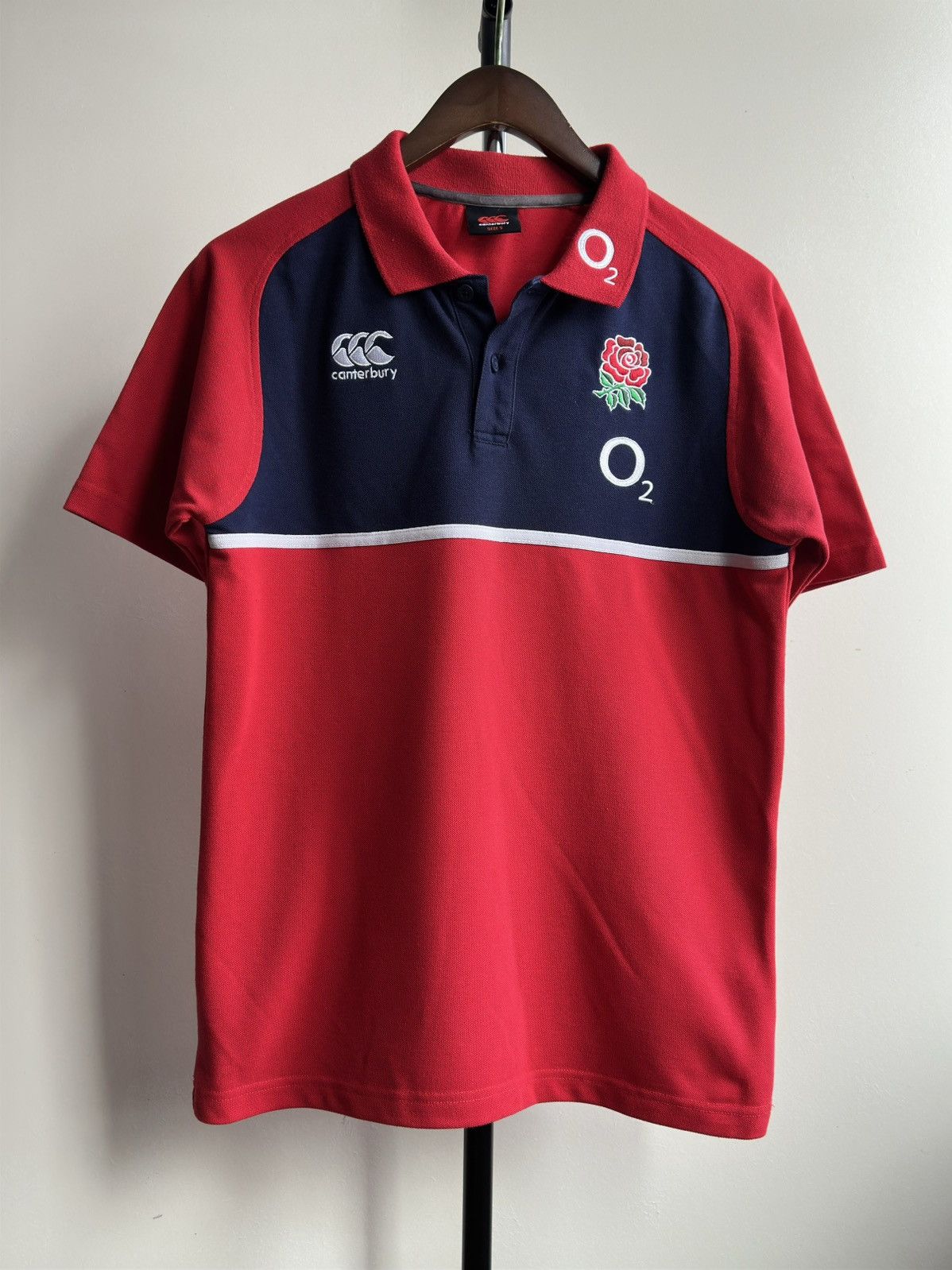 Canterbury of New Zealand × Vintage VINTAGE ENGLAND RUGBY CANTERBURY POLO SHIRT Size US S / EU 44-46 / 1 - 1 Thumbnail