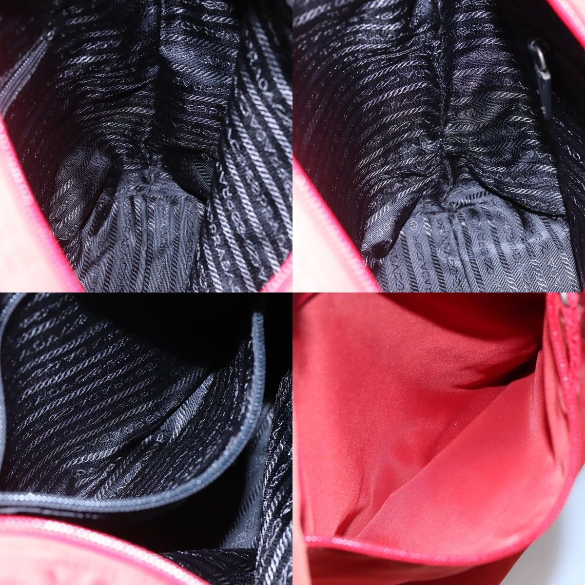 Prada PRADA Tote Bag Nylon Red Size ONE SIZE - 12 Thumbnail