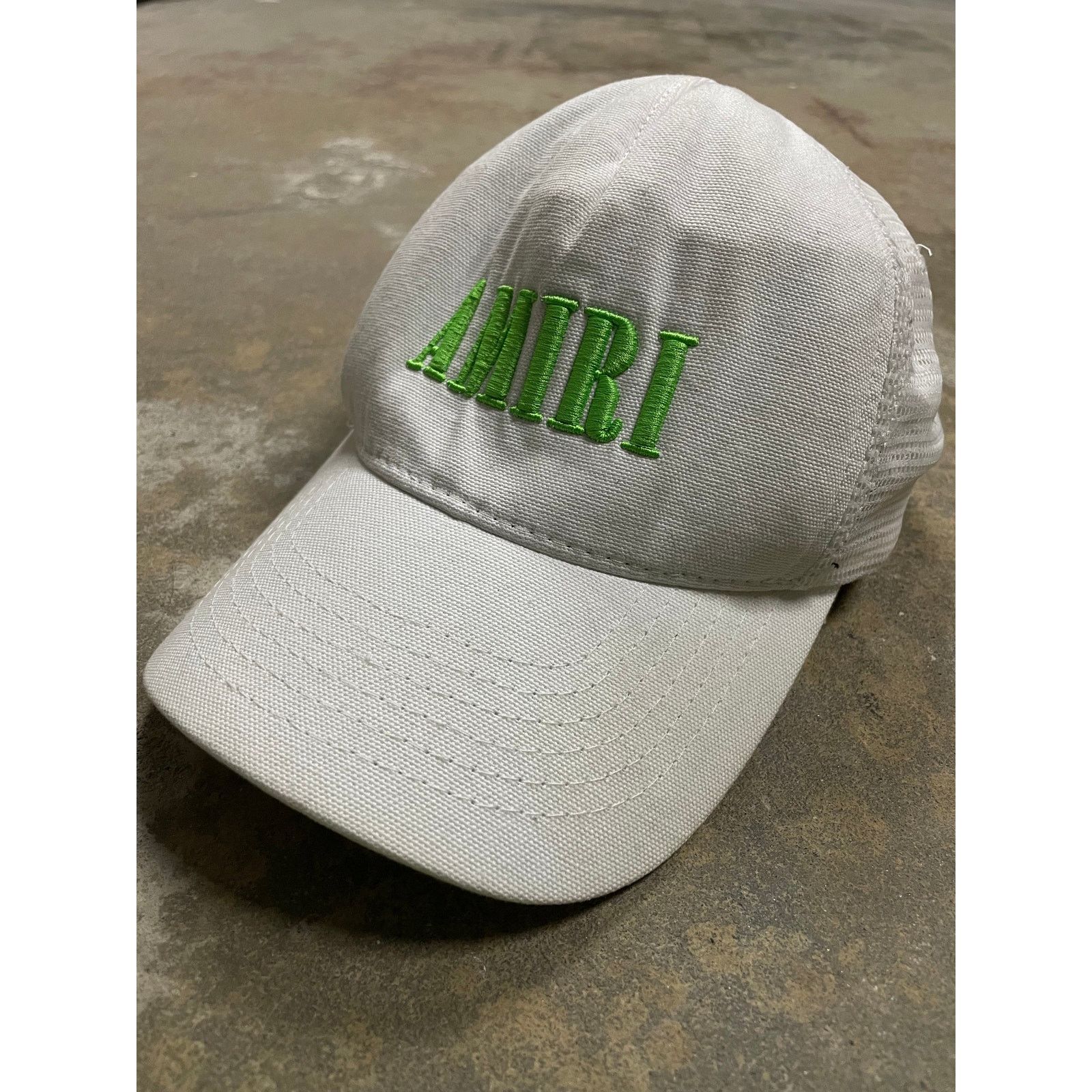 Amiri Amiri Trucker Cap White Green Used OS Size ONE SIZE - 1 Thumbnail