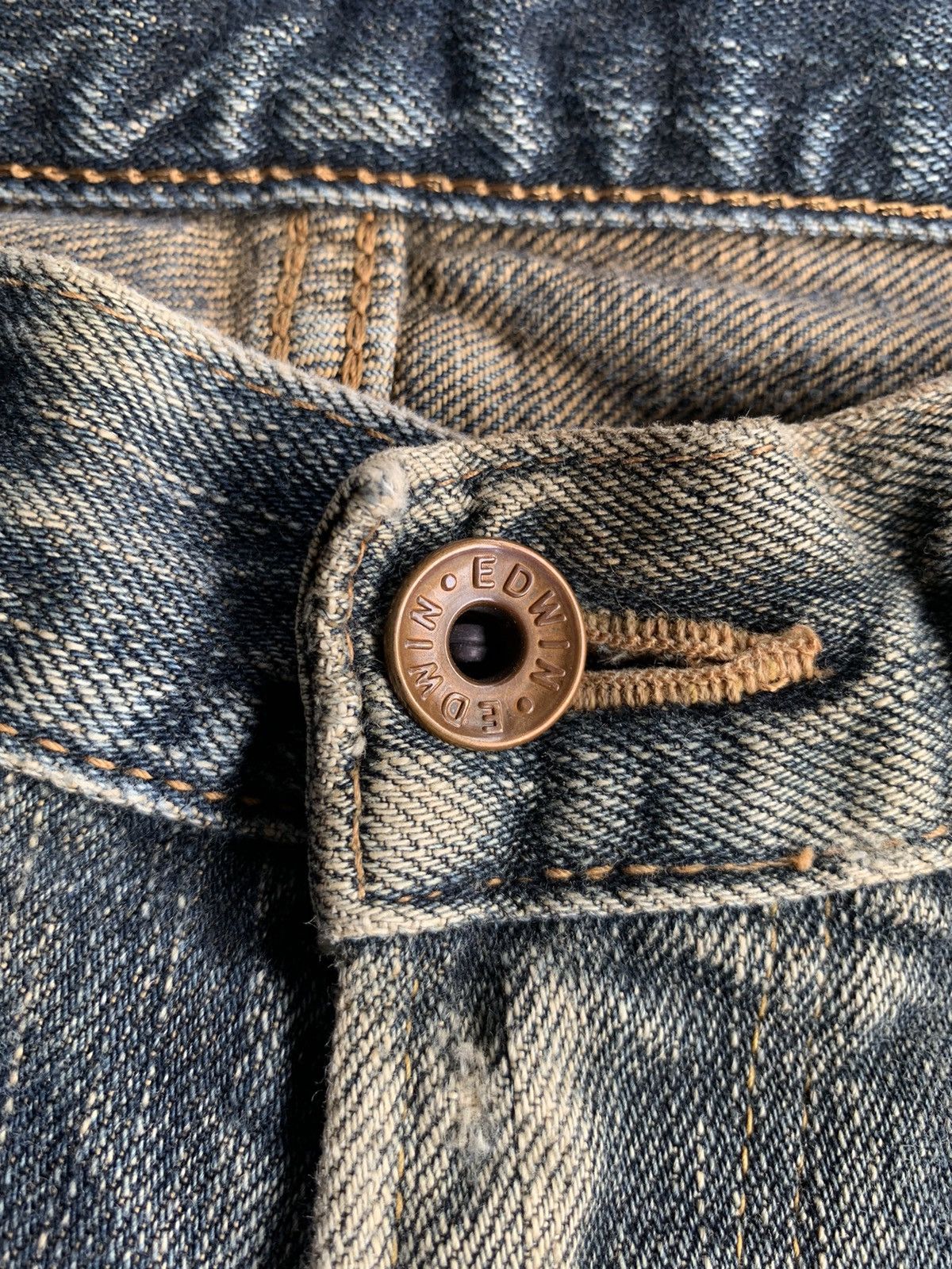 Edwin × If Six Was Nine × Kapital VINTAGE EDWIN 505Z SELVEDGE FADED MUDWASH DISTRESSED DENIM🎌 Size US 31 - 16 Thumbnail
