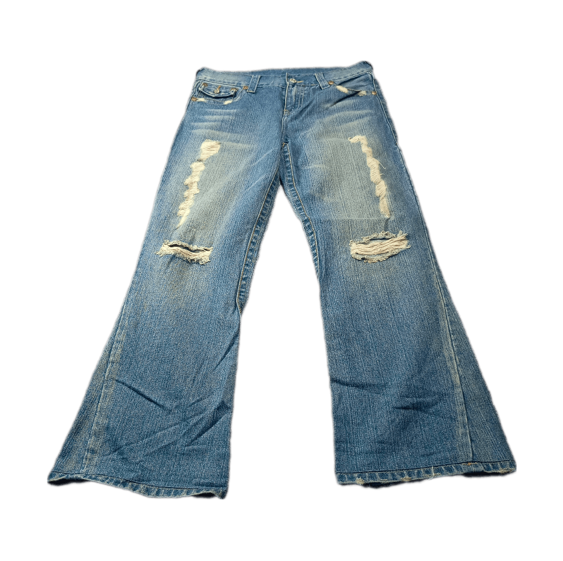True Religion 🔥🔥 Y2k Baggy Distressed True Religion Dirty Denim Size US 34 / EU 50 - 1 Thumbnail