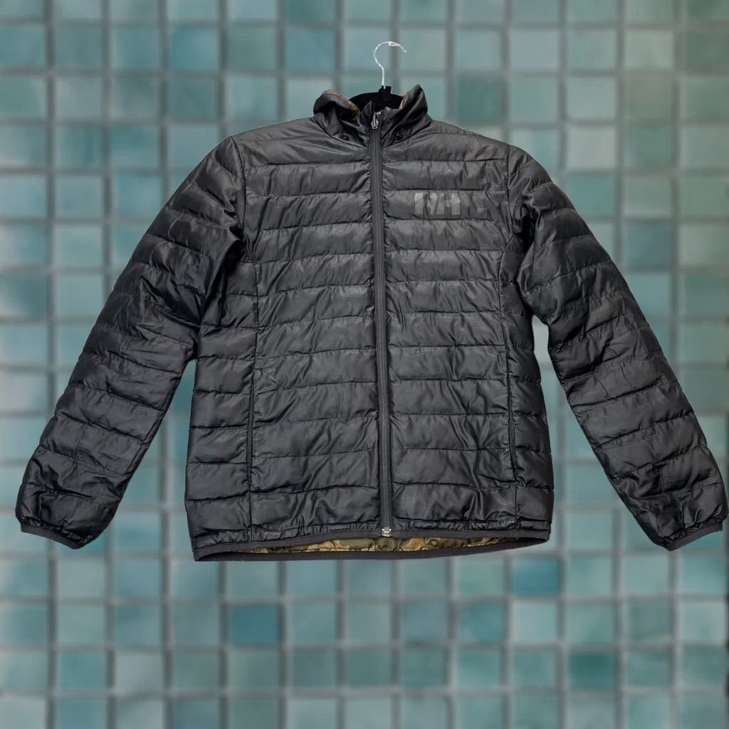 Helly Hansen VINTAGE Helly Hansen Jacket Womens 12 Brown Camo Reversible Puffer Coat Hooded Full Zip Size XL / US 12-14 / IT 48-50 - 1 Thumbnail