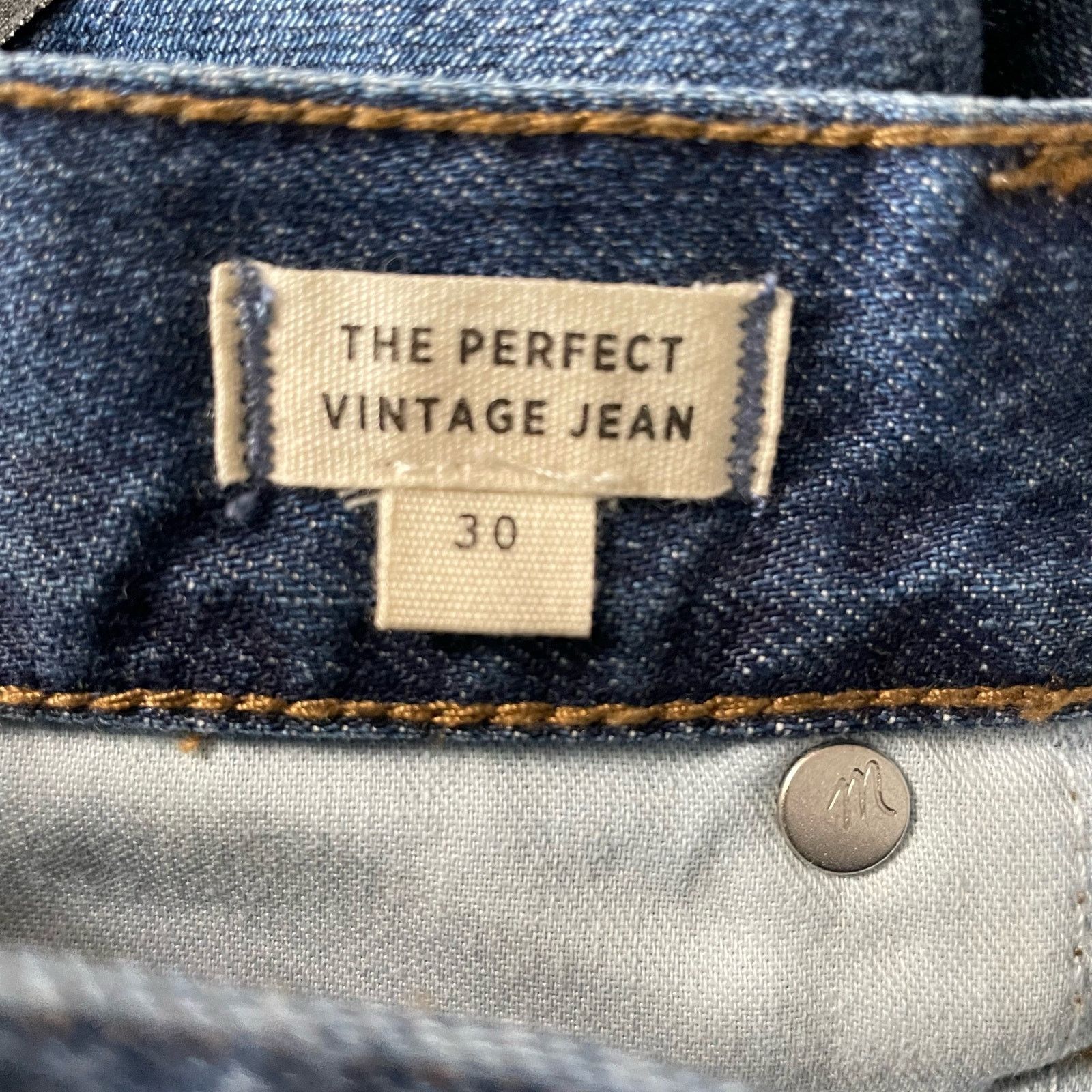 Madewell Madewell Perfect Vintage Jeans 30 Denim High Rise Casual Size 32" / US 10 / IT 46 - 5 Thumbnail